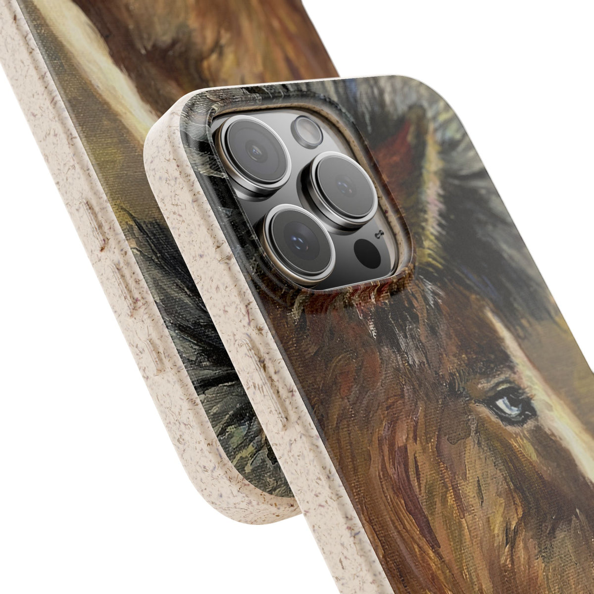 Biodegradable Phone Case — Rustic Horse Portrait by Carrie Barcomb Eco-Friendly iPhone Cover