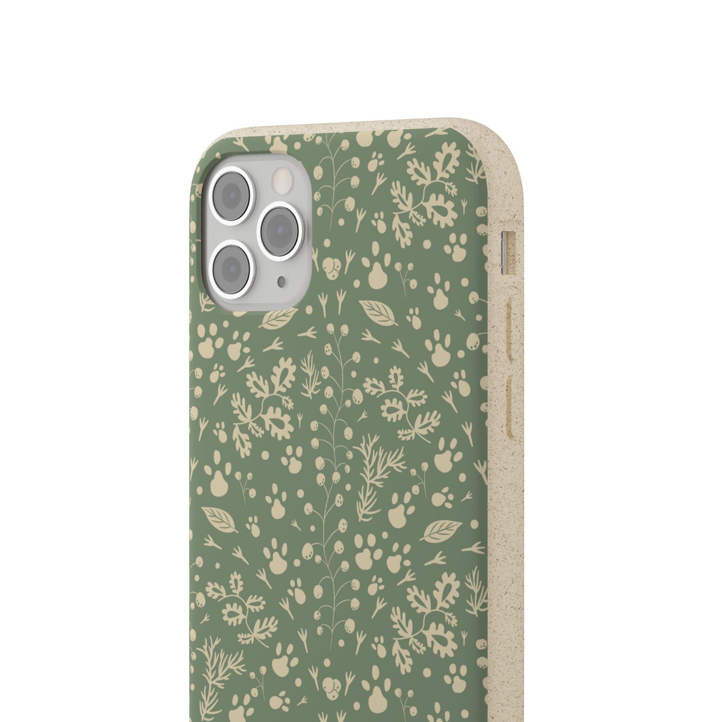 Biodegradable Floral Phone Case — Eco-Friendly Pleasant Green Wildflower Protection