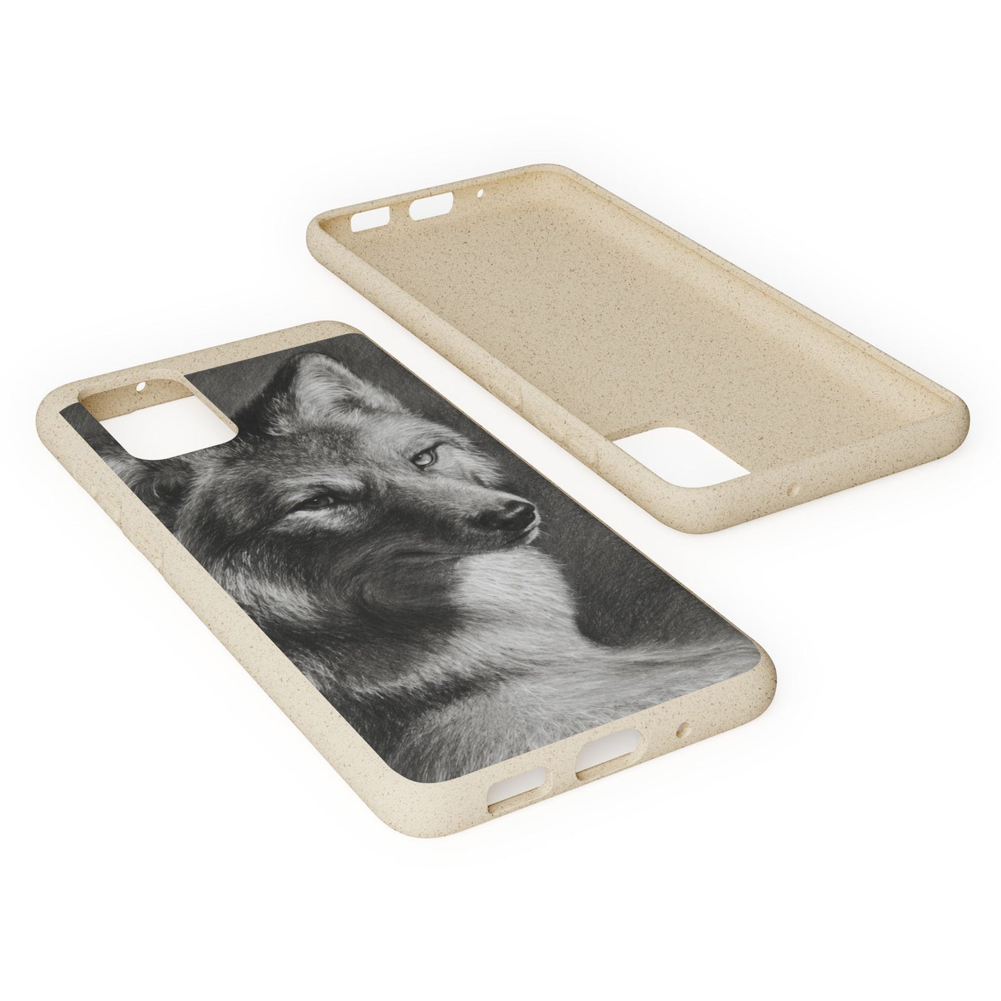 Wolf Portrait Biodegradable Phone Case — Eco-Friendly iPhone Cover