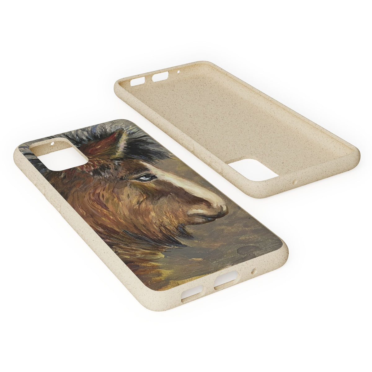 Biodegradable Phone Case — Rustic Horse Portrait by Carrie Barcomb Eco-Friendly iPhone Cover
