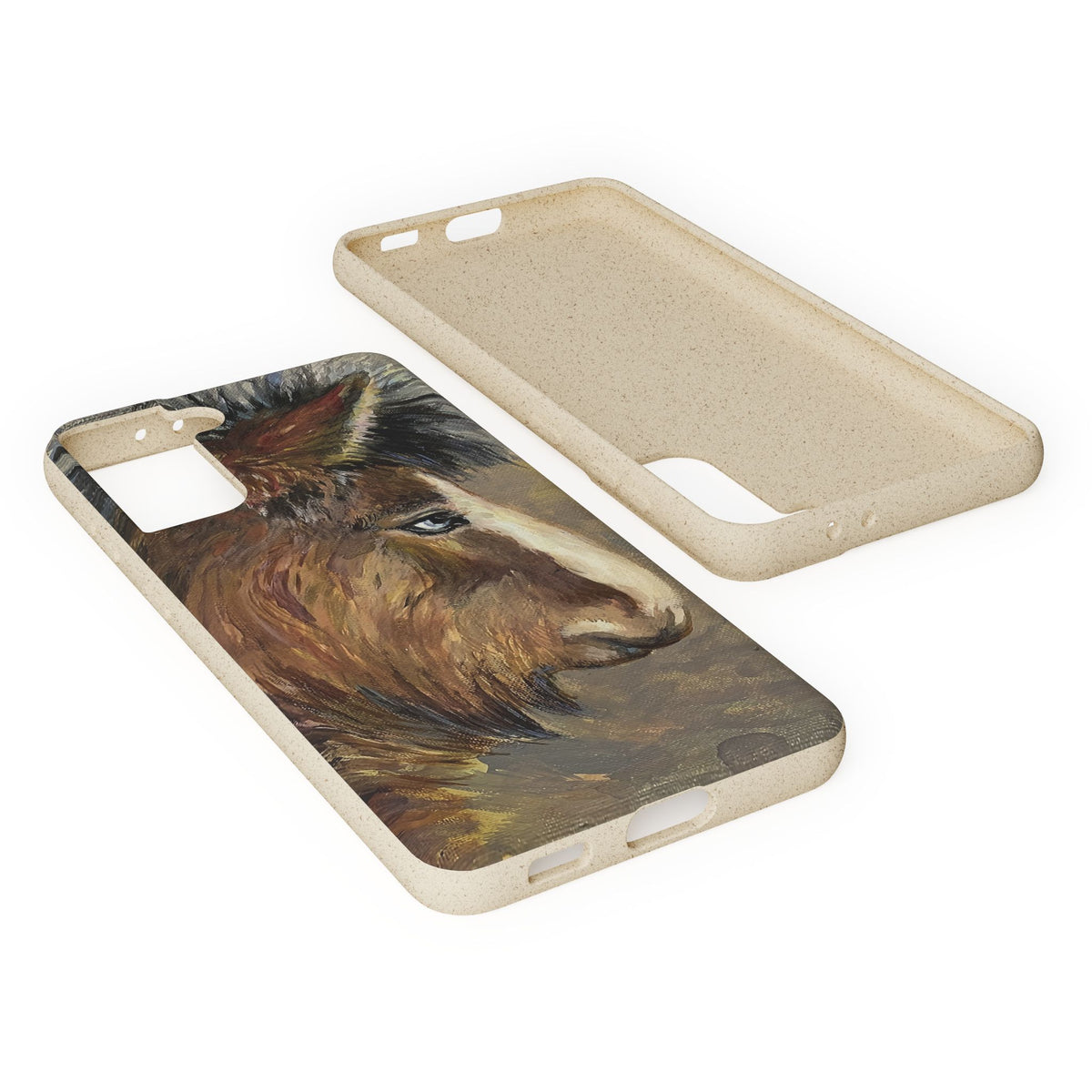 Biodegradable Phone Case — Rustic Horse Portrait by Carrie Barcomb Eco-Friendly iPhone Cover