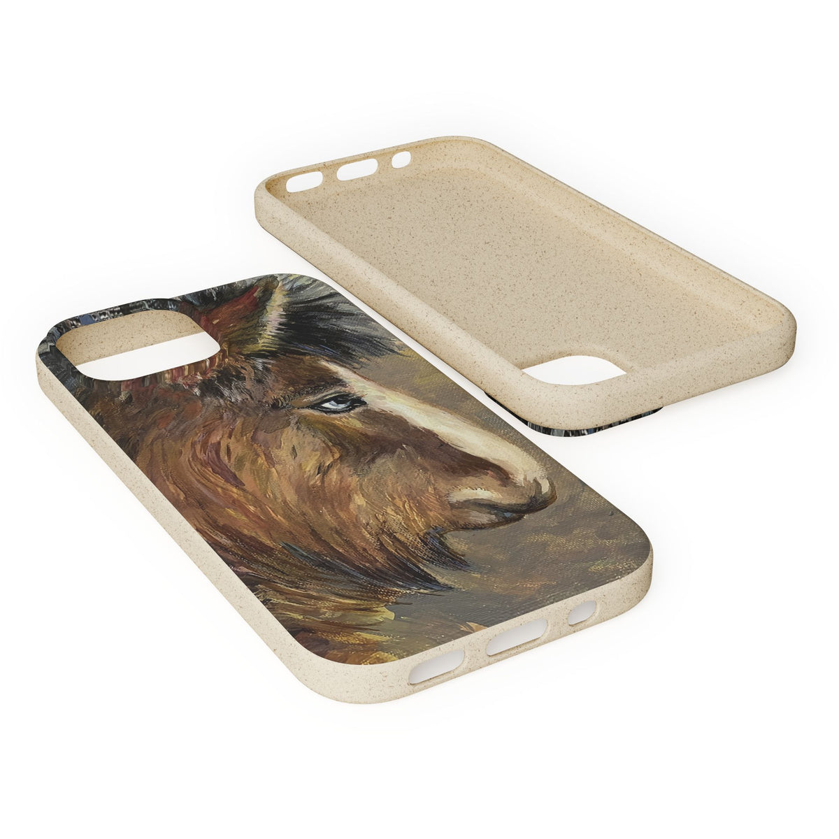 Biodegradable Phone Case — Rustic Horse Portrait by Carrie Barcomb Eco-Friendly iPhone Cover
