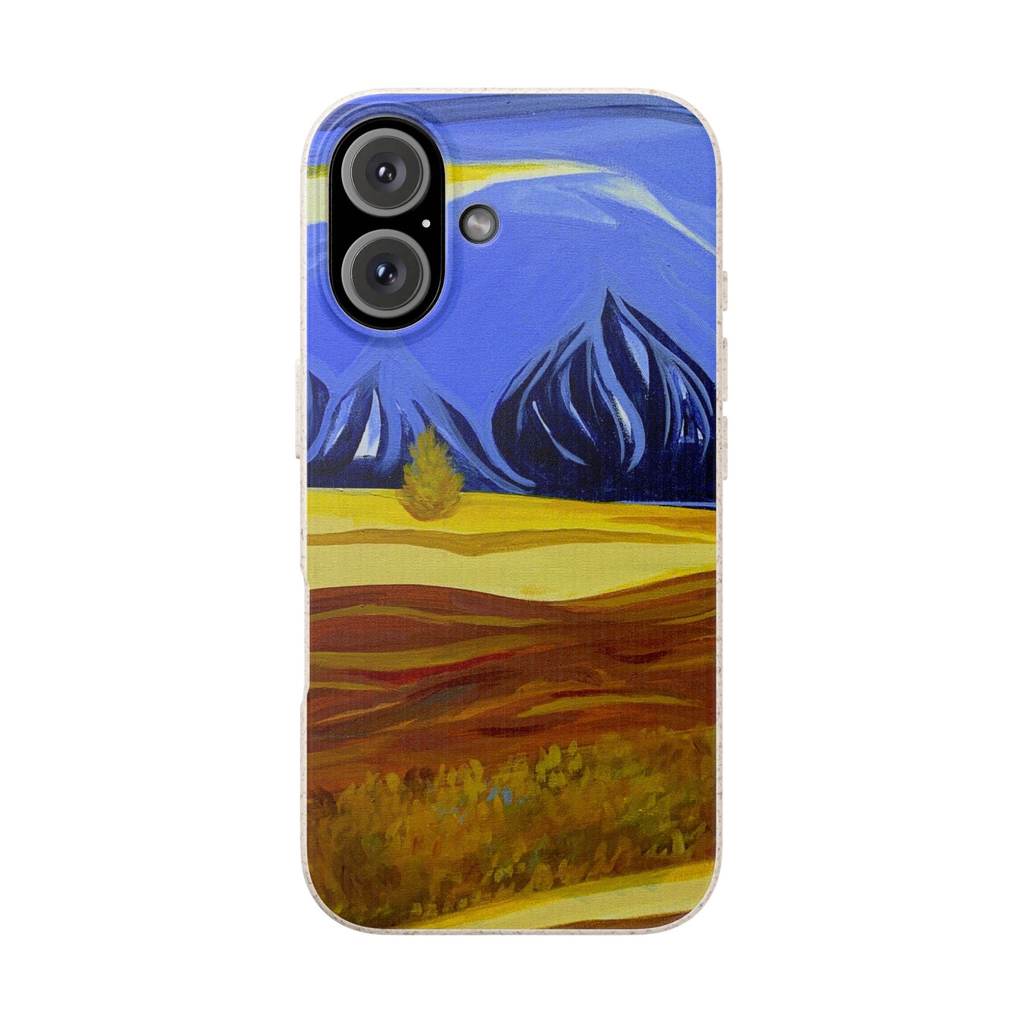 Biodegradable Phone Case — Mountain Meadow Landscape in Iceland Eco-Friendly iPhone Cover