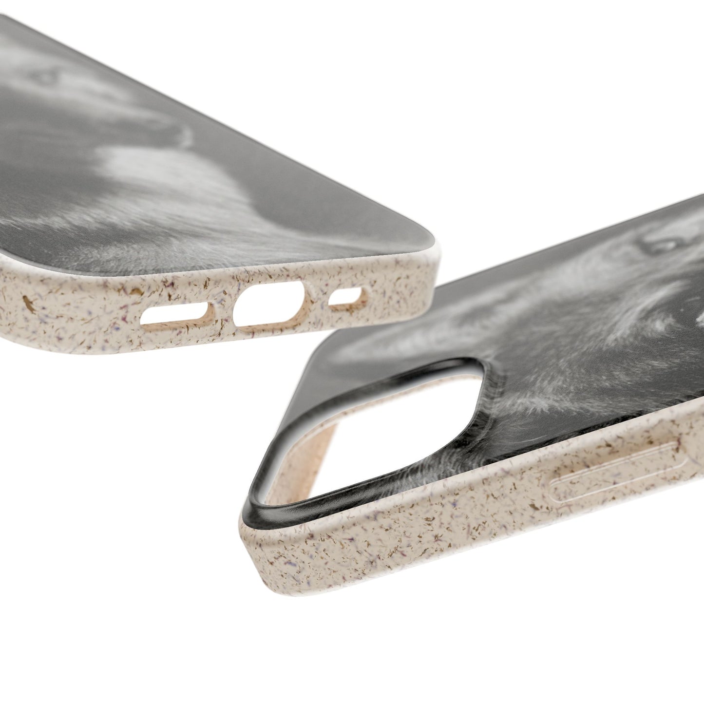 Wolf Portrait Biodegradable Phone Case — Eco-Friendly iPhone Cover