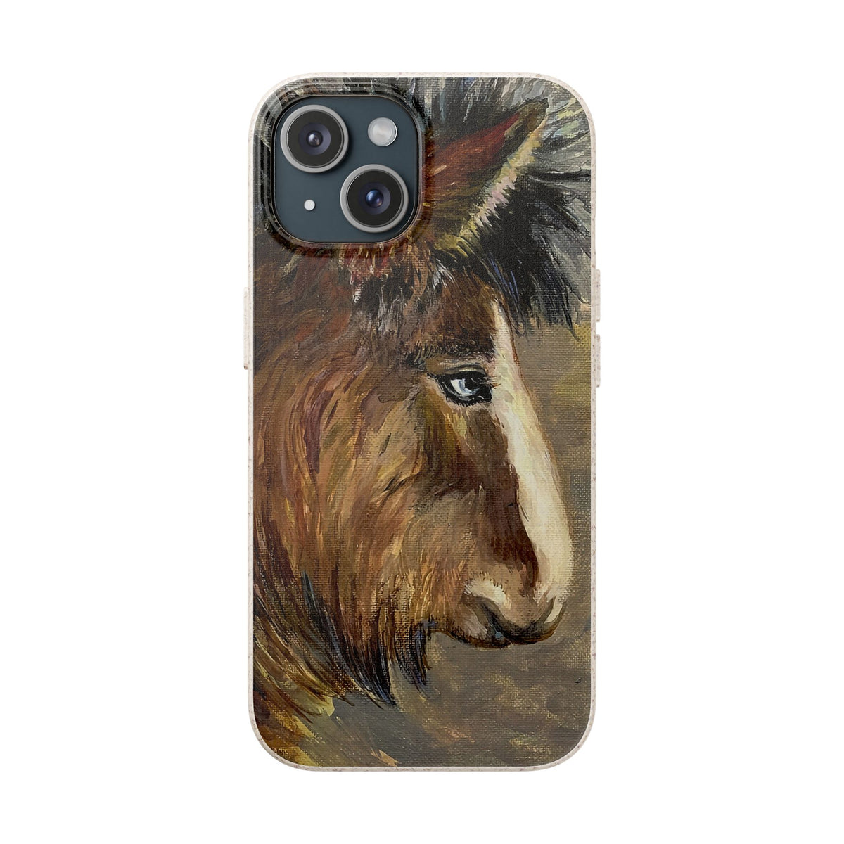 Biodegradable Phone Case — Rustic Horse Portrait by Carrie Barcomb Eco-Friendly iPhone Cover