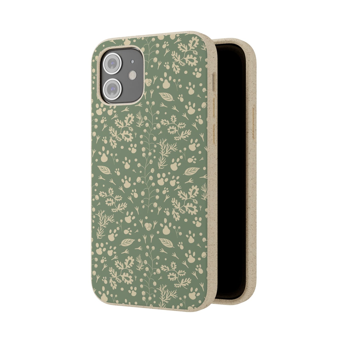 Biodegradable Floral Phone Case — Eco-Friendly Pleasant Green Wildflower Protection