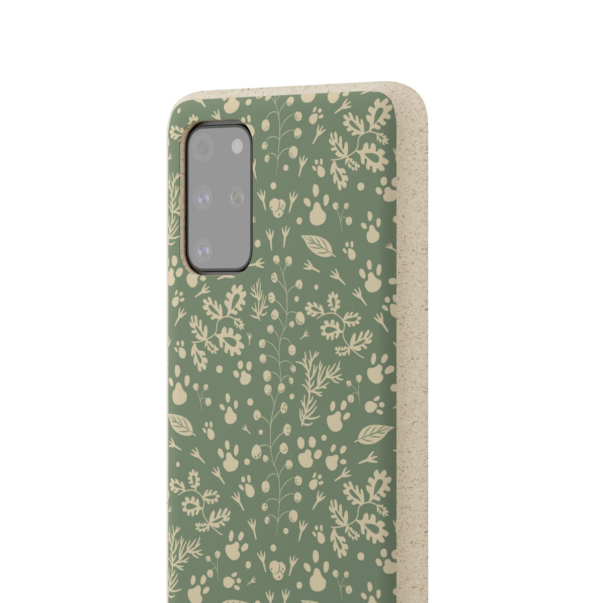 Biodegradable Floral Phone Case — Eco-Friendly Pleasant Green Wildflower Protection