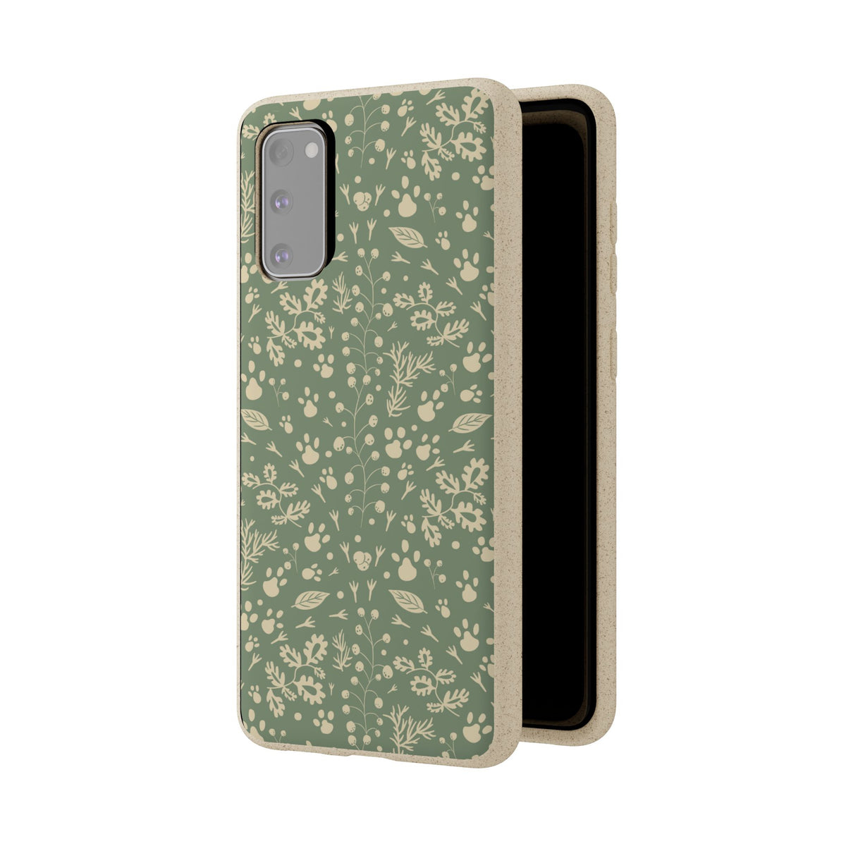 Biodegradable Floral Phone Case — Eco-Friendly Pleasant Green Wildflower Protection
