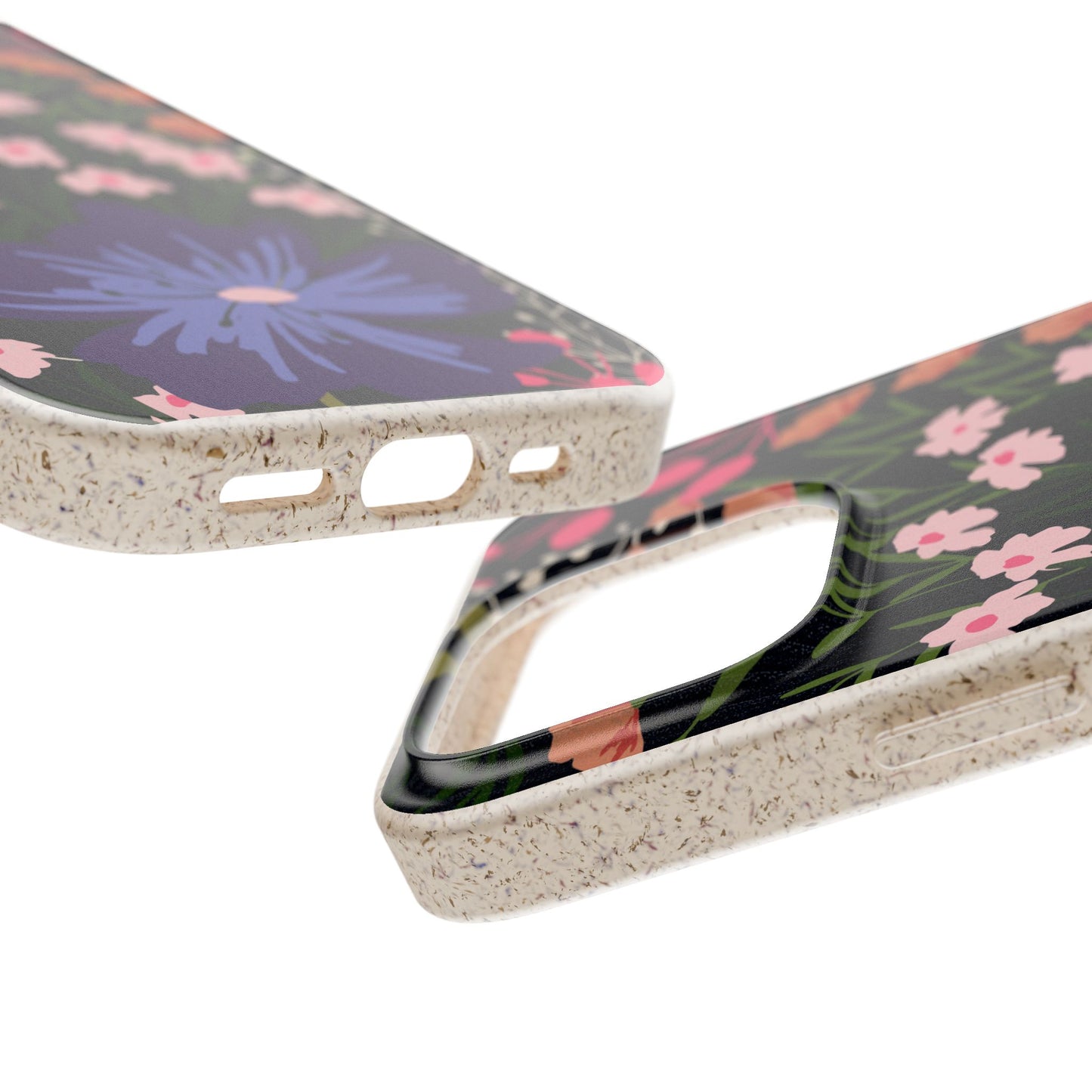 Floral Biodegradable Phone Case — Purple Wildflower Eco Phone Cover