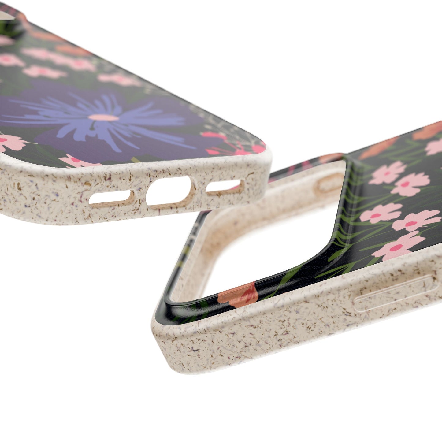 Floral Biodegradable Phone Case — Purple Wildflower Eco Phone Cover
