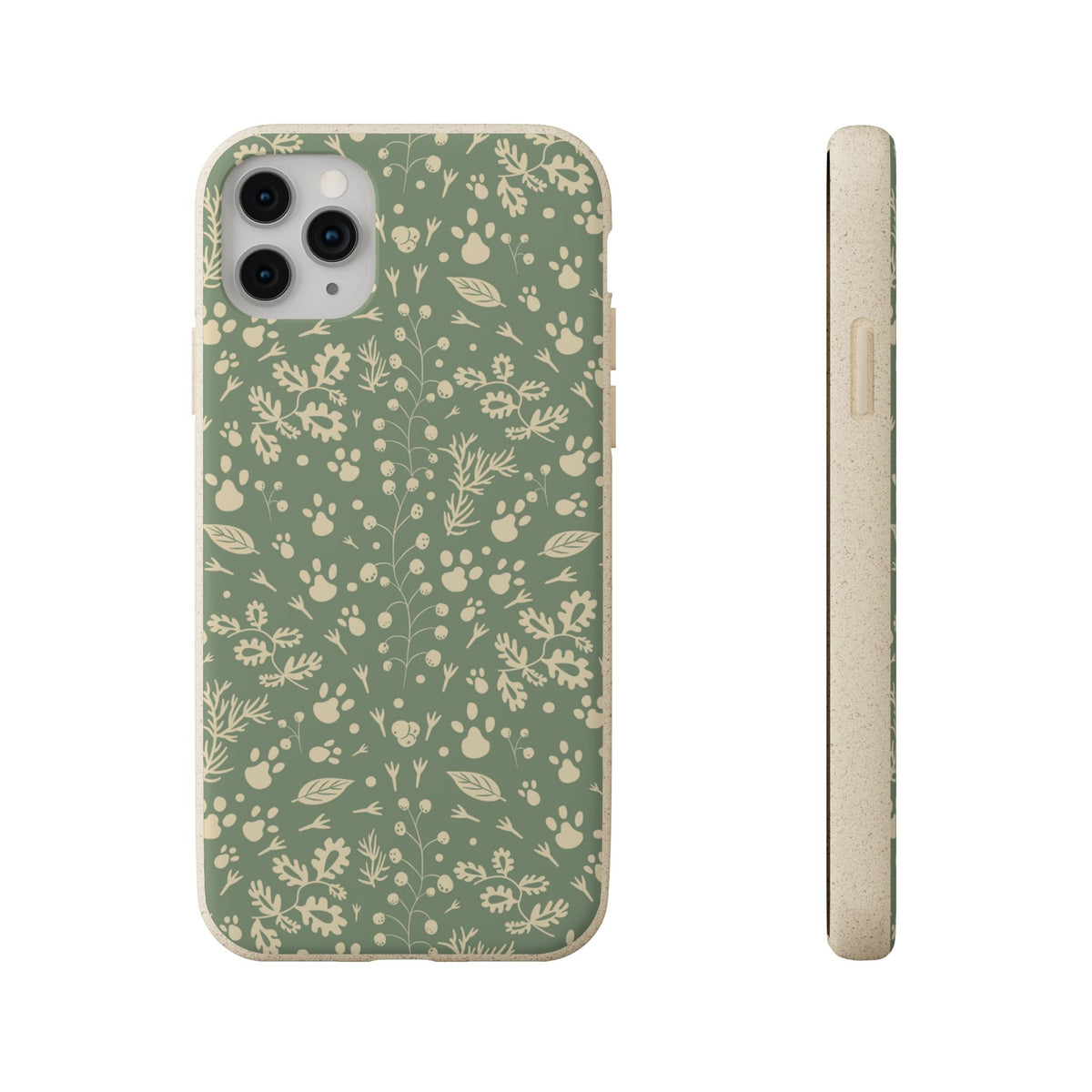 Biodegradable Floral Phone Case — Eco-Friendly Pleasant Green Wildflower Protection
