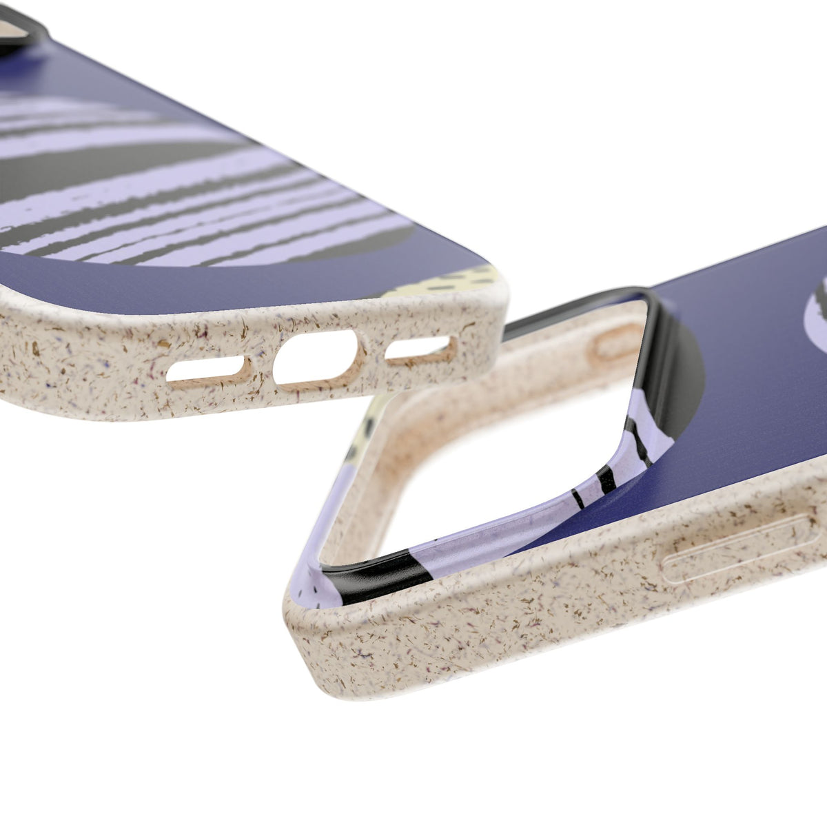 Biodegradable Phone Case — Abstract Striped Circles Eco Cover