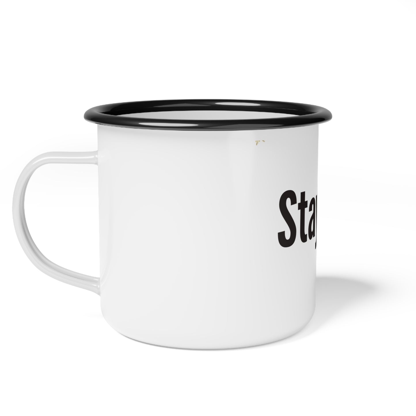 Stay Wild Enamel Camp Cup — Rustic Outdoor Coffee Mug for Camping & Adventure