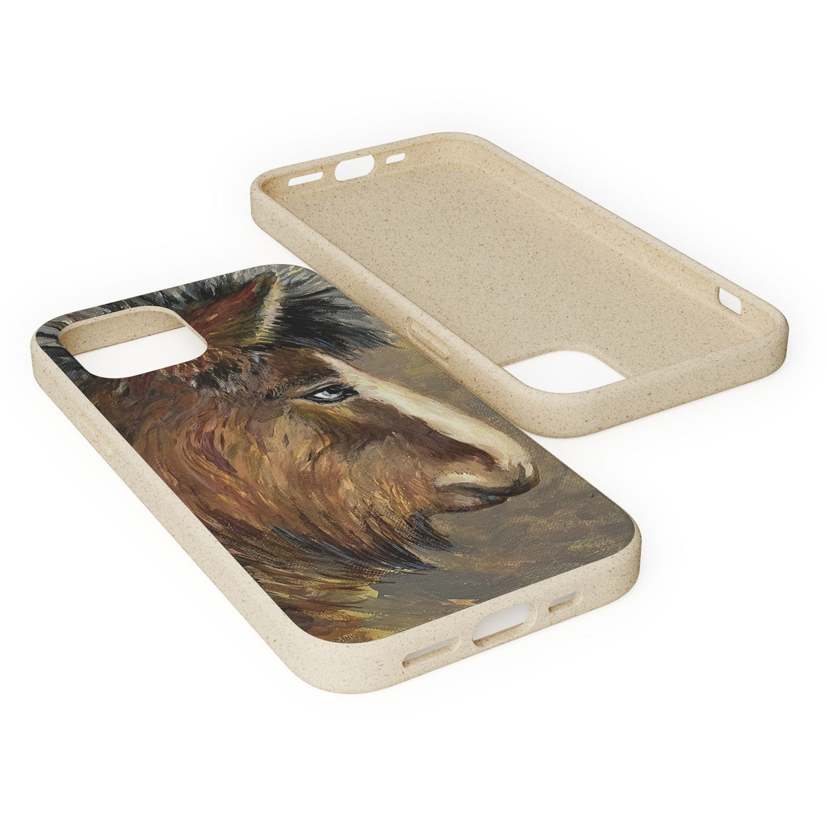 Biodegradable Phone Case — Rustic Horse Portrait by Carrie Barcomb Eco-Friendly iPhone Cover