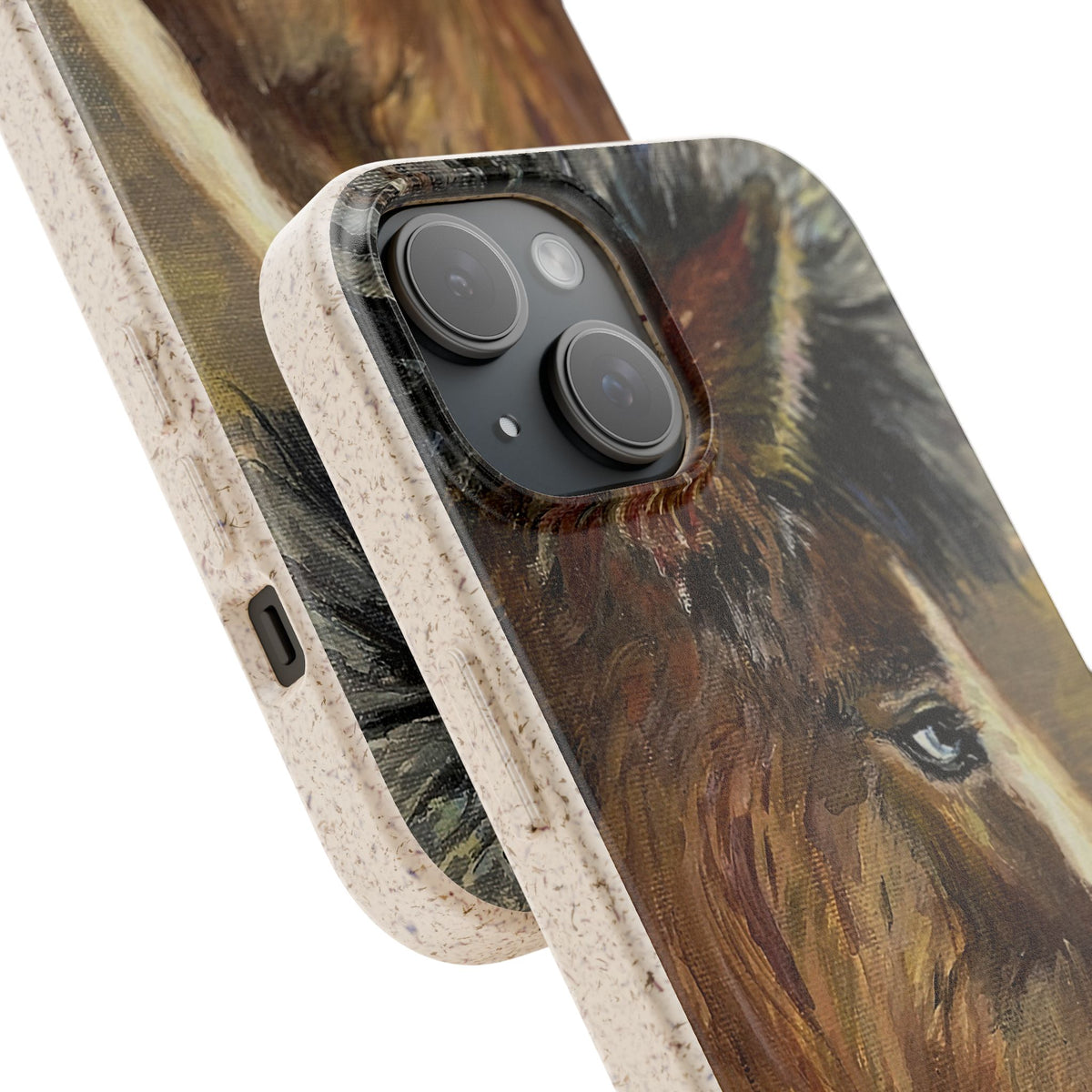Biodegradable Phone Case — Rustic Horse Portrait by Carrie Barcomb Eco-Friendly iPhone Cover