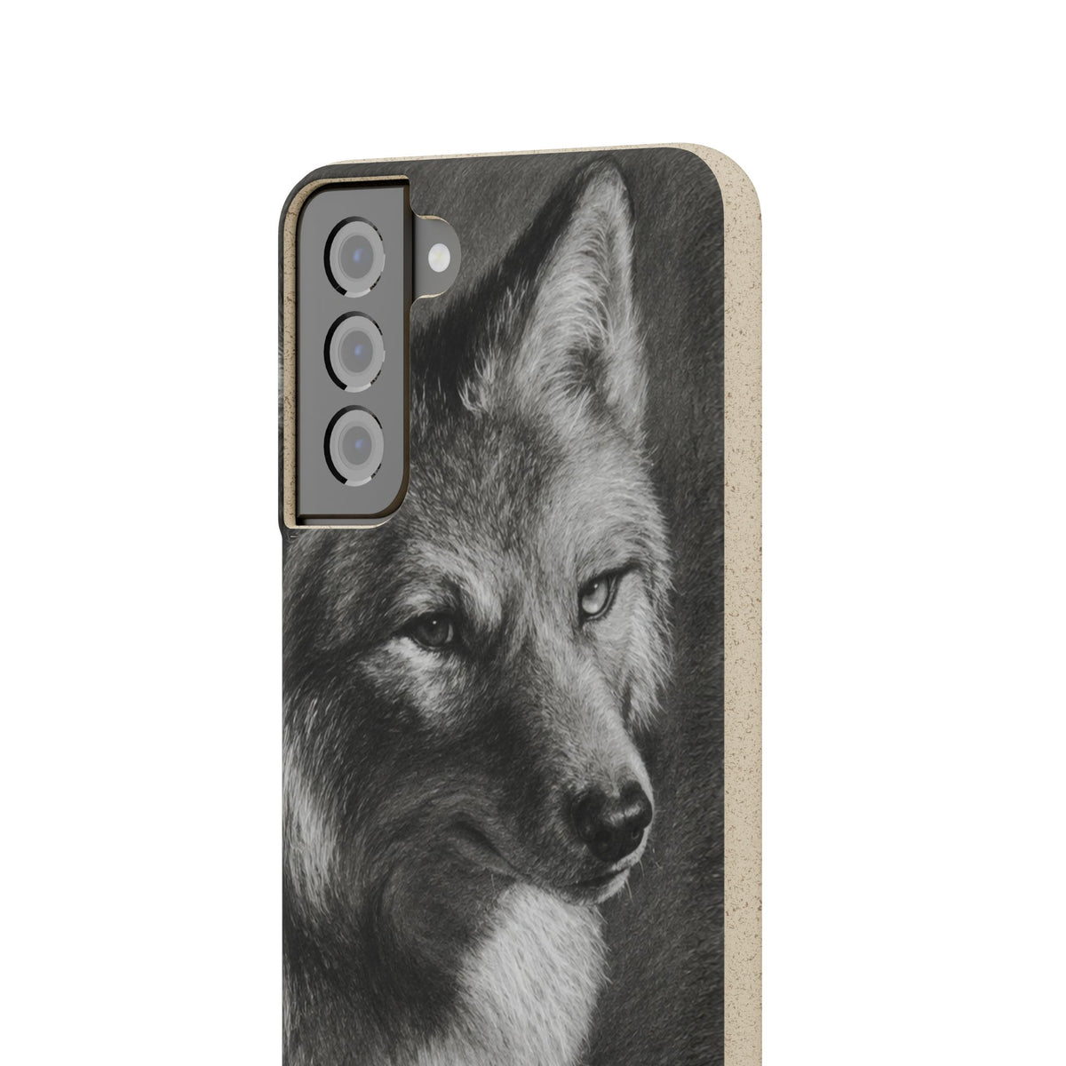 Wolf Portrait Biodegradable Phone Case — Eco-Friendly iPhone Cover