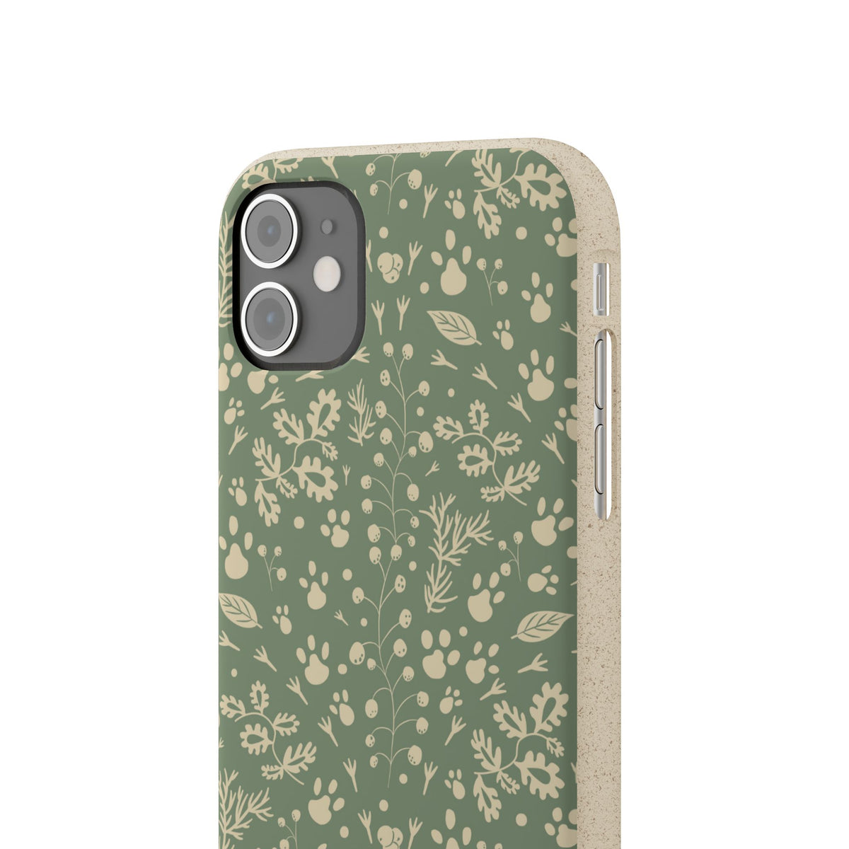 Biodegradable Floral Phone Case — Eco-Friendly Pleasant Green Wildflower Protection