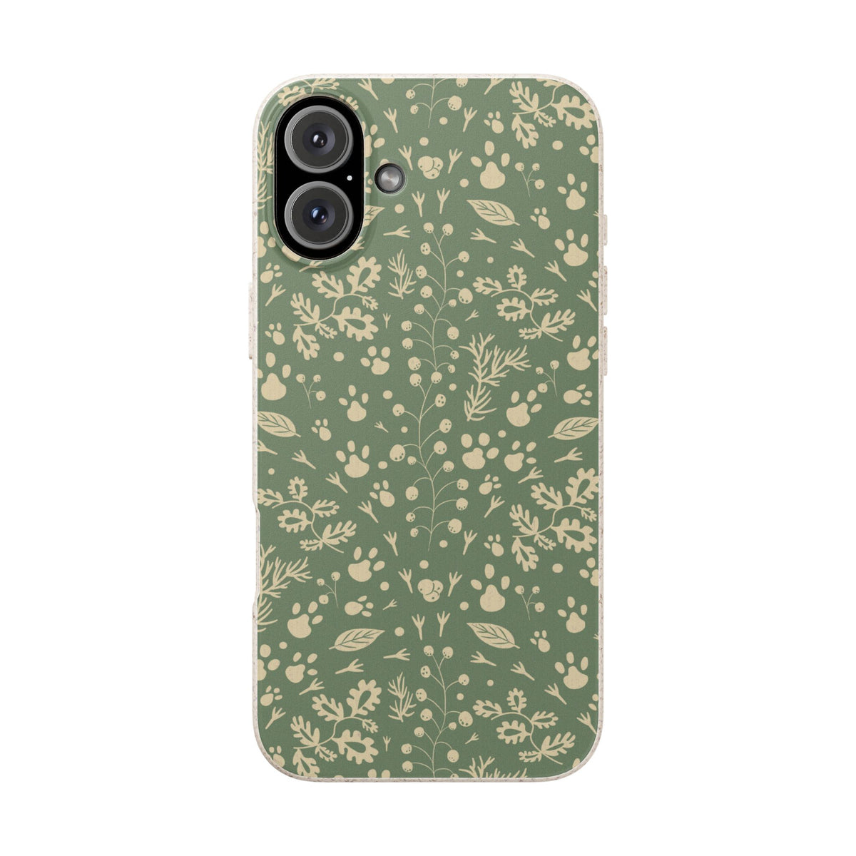 Biodegradable Floral Phone Case — Eco-Friendly Pleasant Green Wildflower Protection
