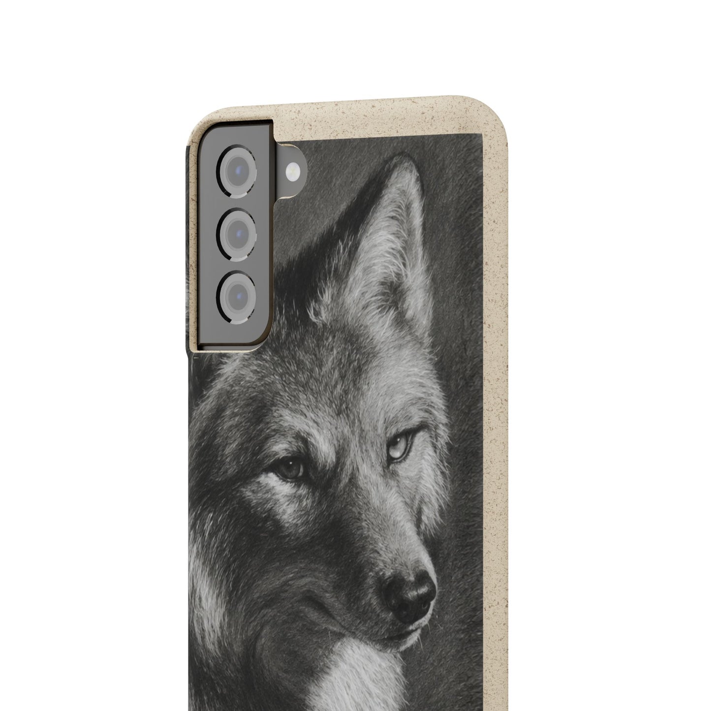 Wolf Portrait Biodegradable Phone Case — Eco-Friendly iPhone Cover