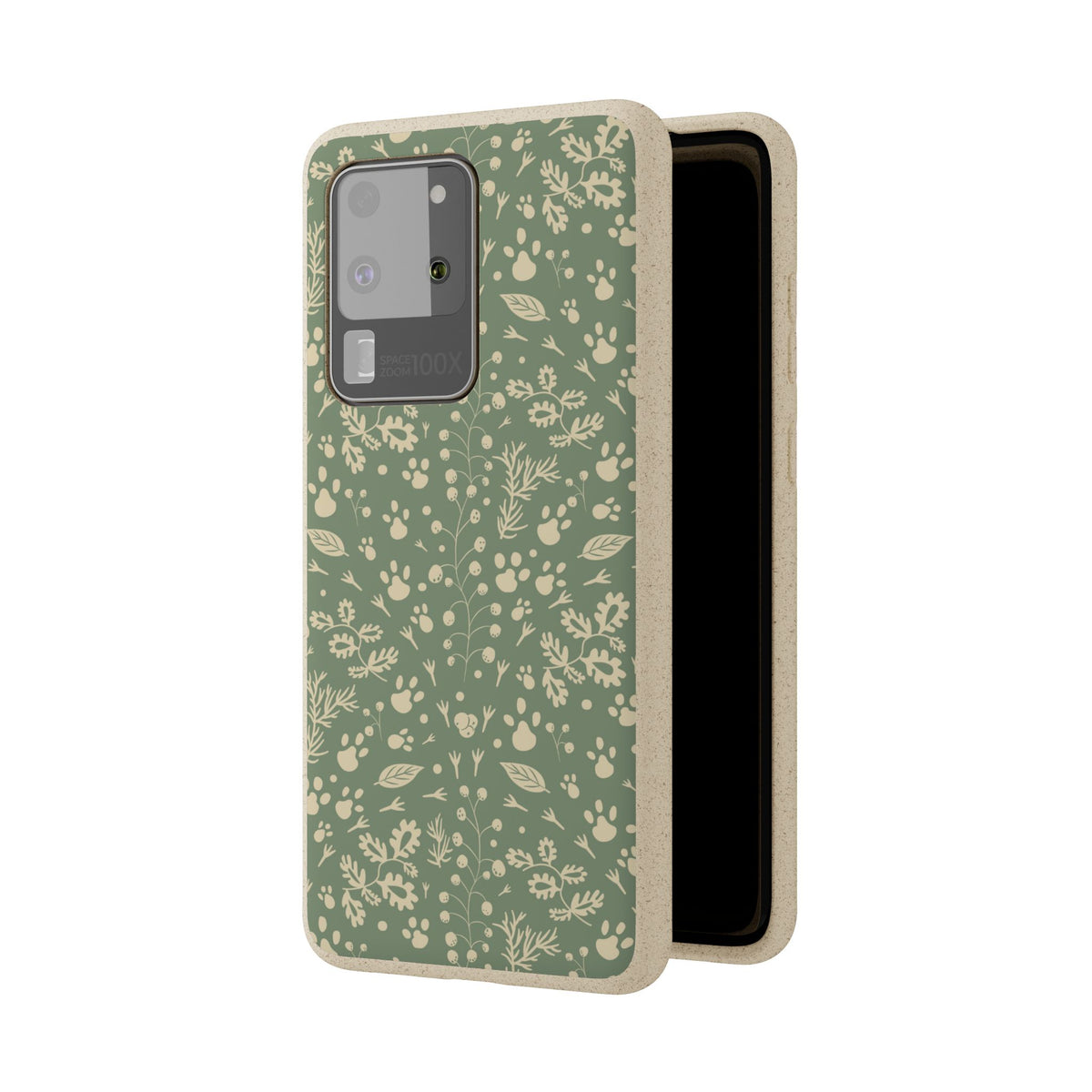 Biodegradable Floral Phone Case — Eco-Friendly Pleasant Green Wildflower Protection