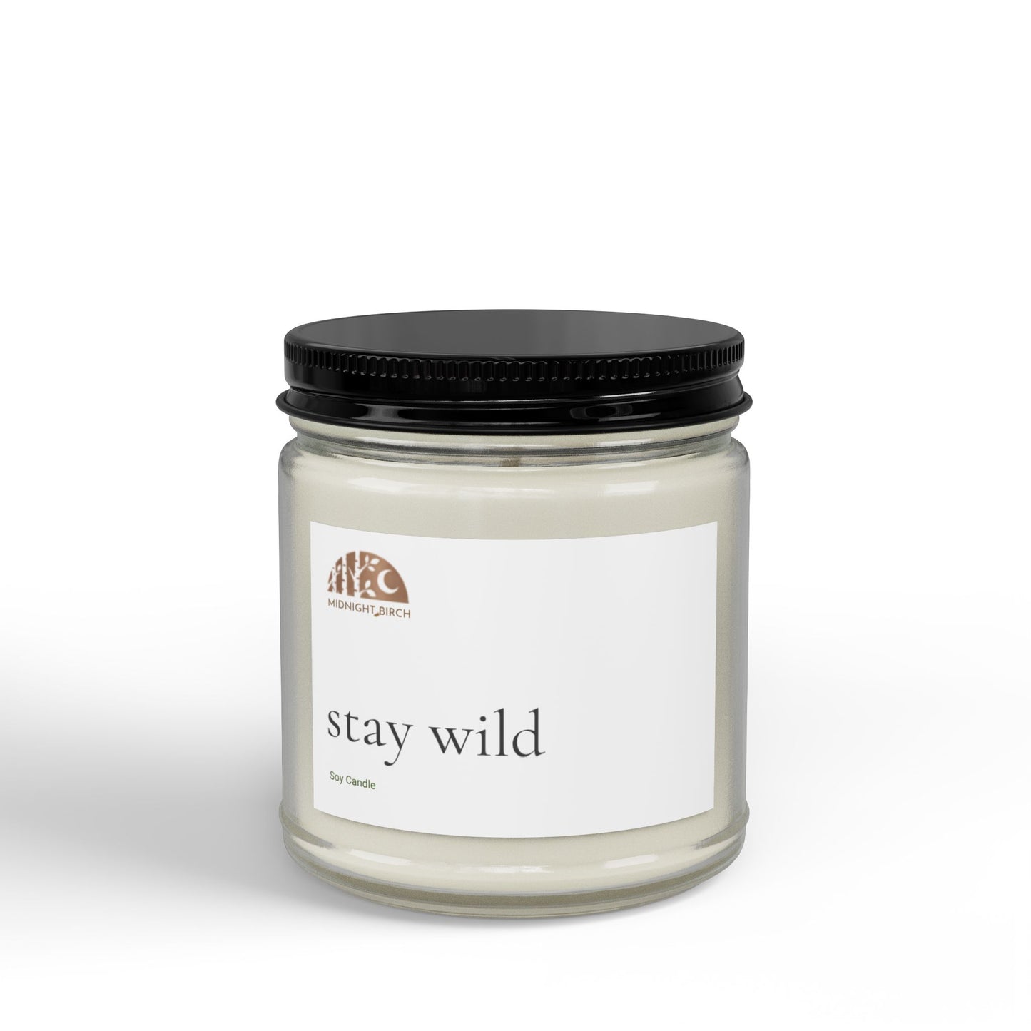 Stay Wild Soy Candle — Amber Jar Scented Candle (4oz & 9oz)