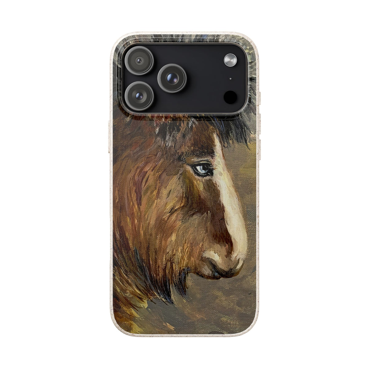 Biodegradable Phone Case — Rustic Horse Portrait by Carrie Barcomb Eco-Friendly iPhone Cover