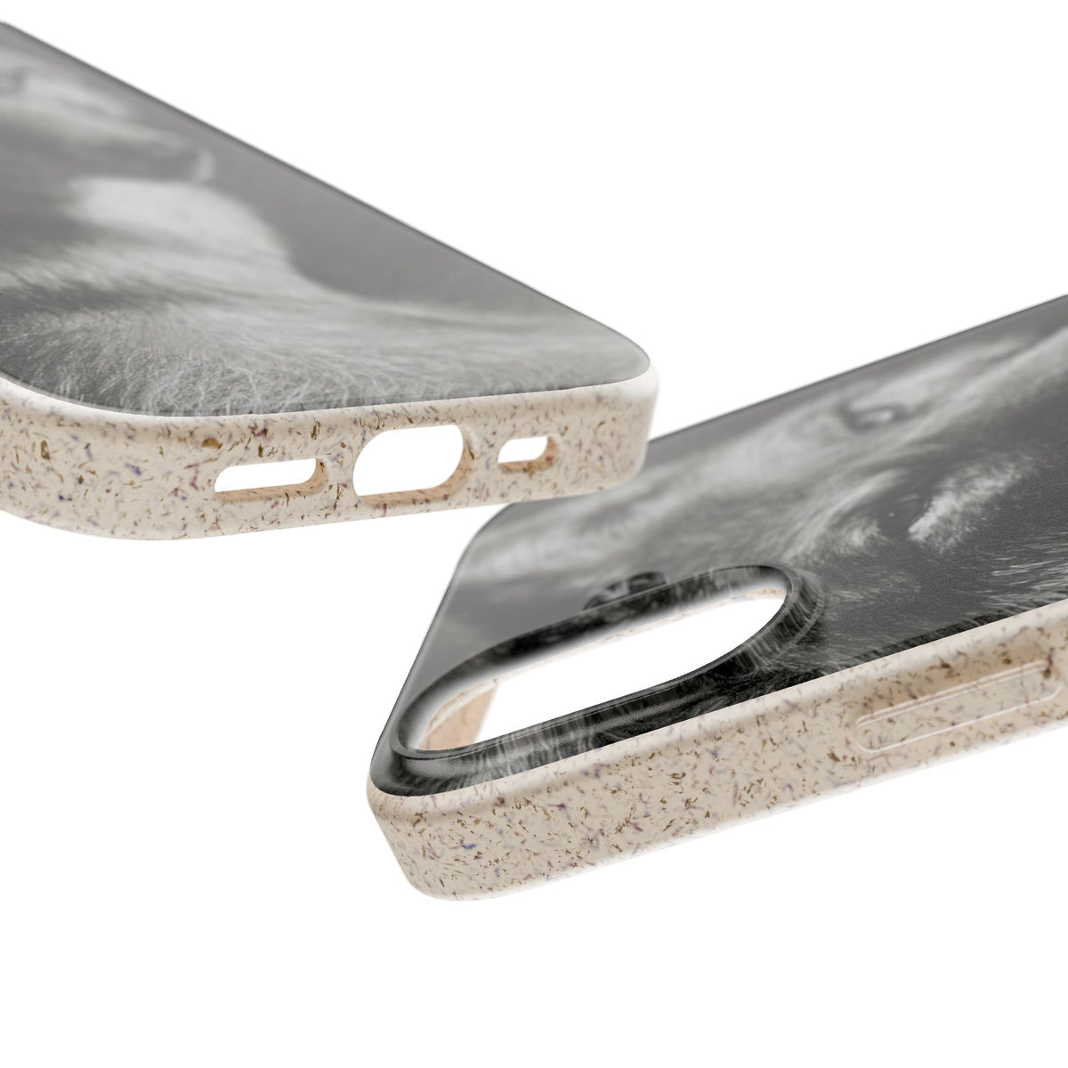 Wolf Portrait Biodegradable Phone Case — Eco-Friendly iPhone Cover