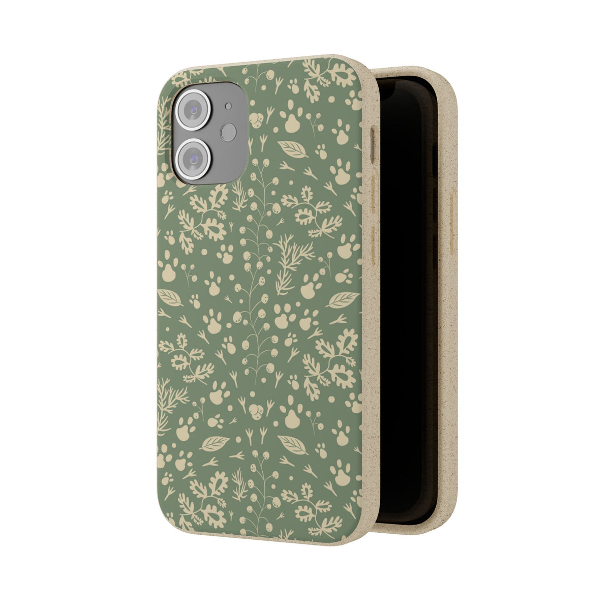 Biodegradable Floral Phone Case — Eco-Friendly Pleasant Green Wildflower Protection