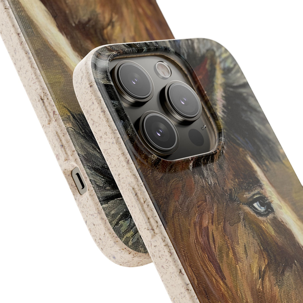 Biodegradable Phone Case — Rustic Horse Portrait by Carrie Barcomb Eco-Friendly iPhone Cover