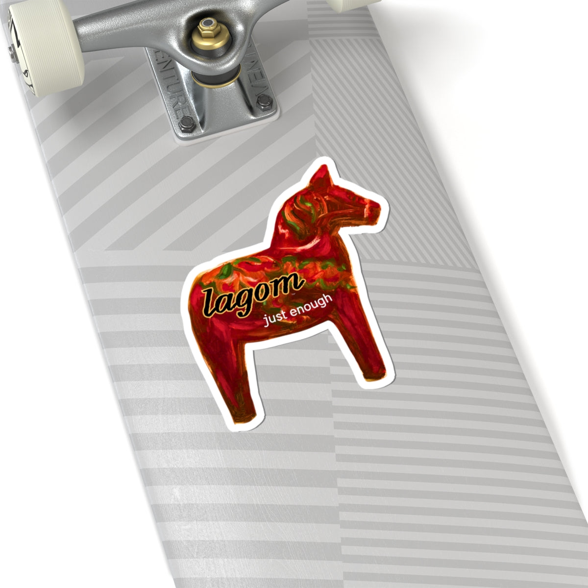 Midnight Birch Studio — "Lagom" Swedish Dala Horse Sticker