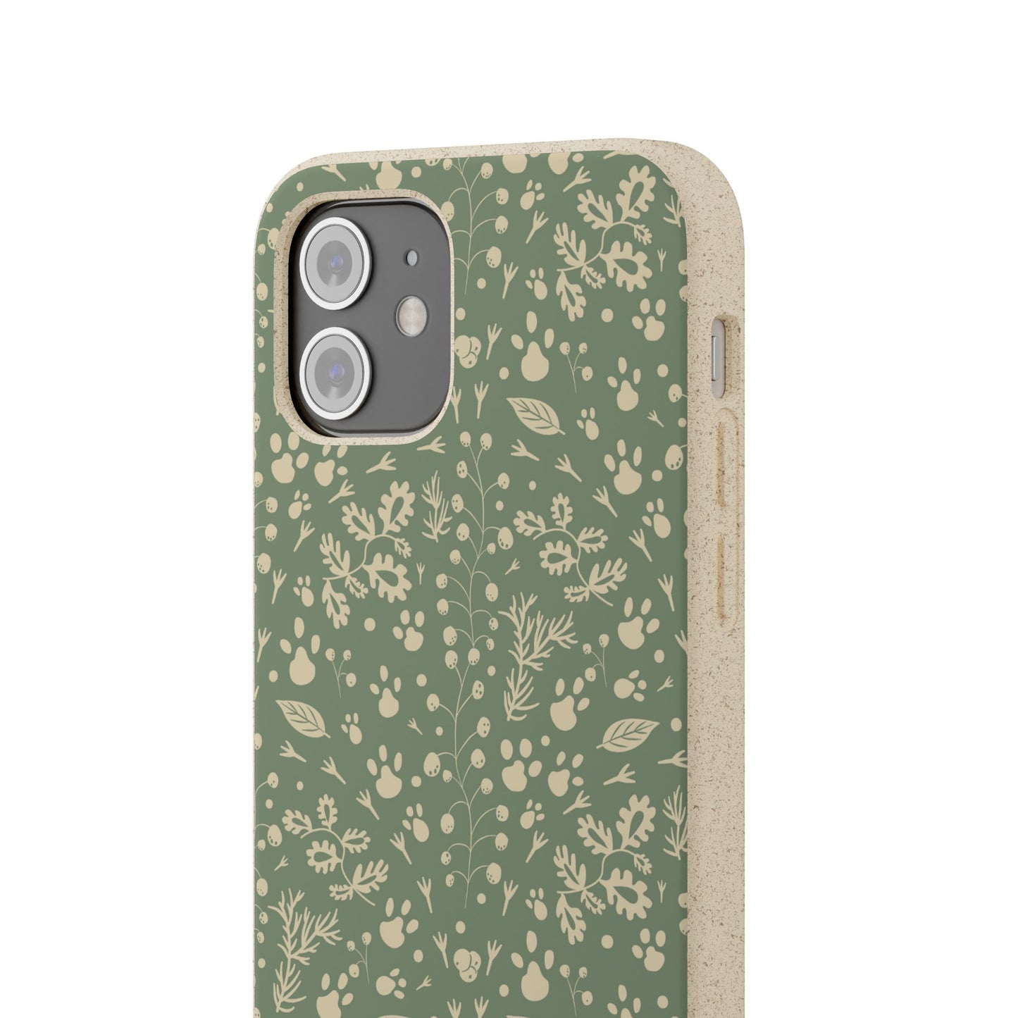 Biodegradable Floral Phone Case — Eco-Friendly Pleasant Green Wildflower Protection
