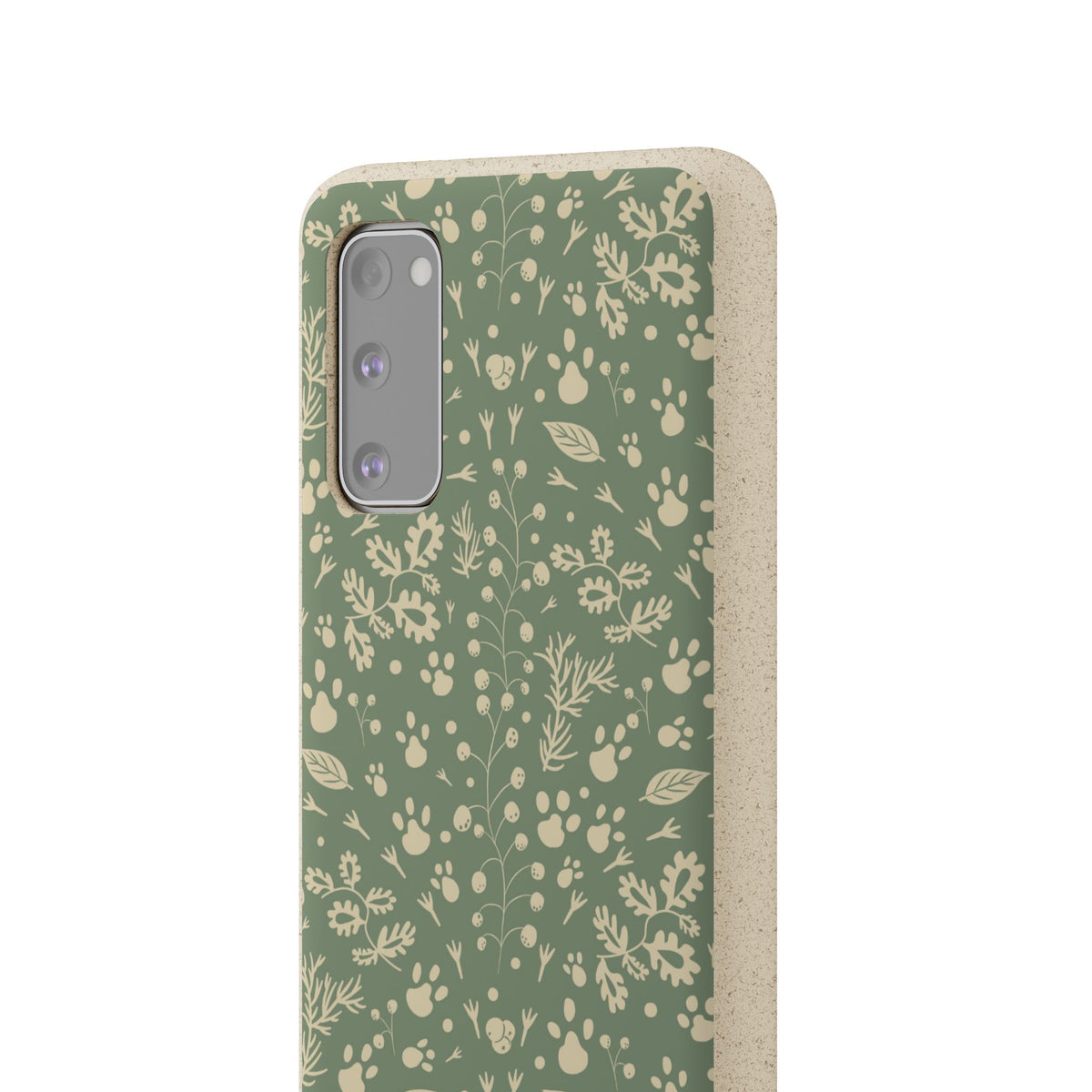 Biodegradable Floral Phone Case — Eco-Friendly Pleasant Green Wildflower Protection