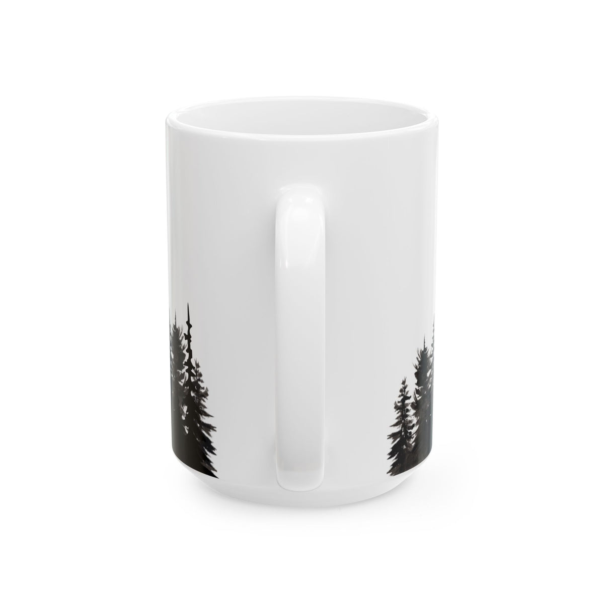 Stay Wild Alpine Ceramic Mug – Minimalist Forest Coffee Cup (11oz, 15oz)