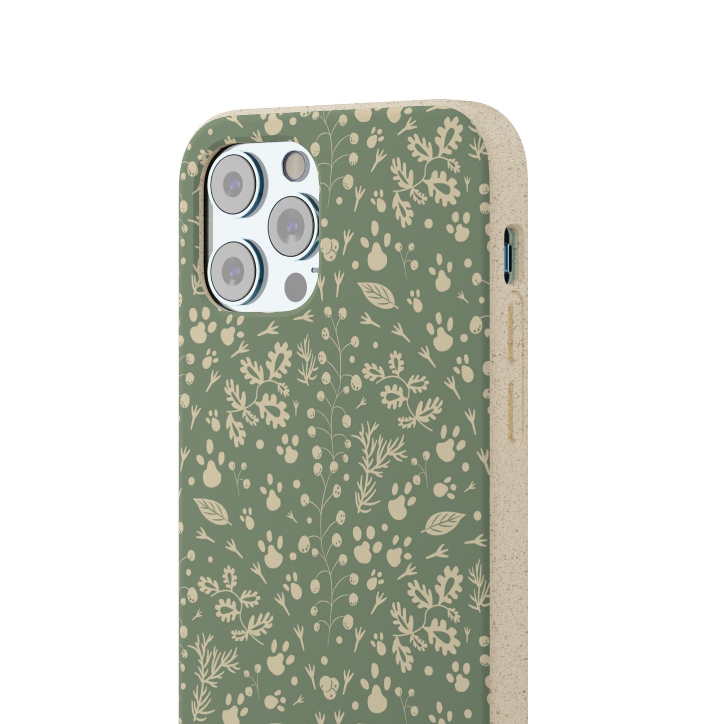 Biodegradable Floral Phone Case — Eco-Friendly Pleasant Green Wildflower Protection