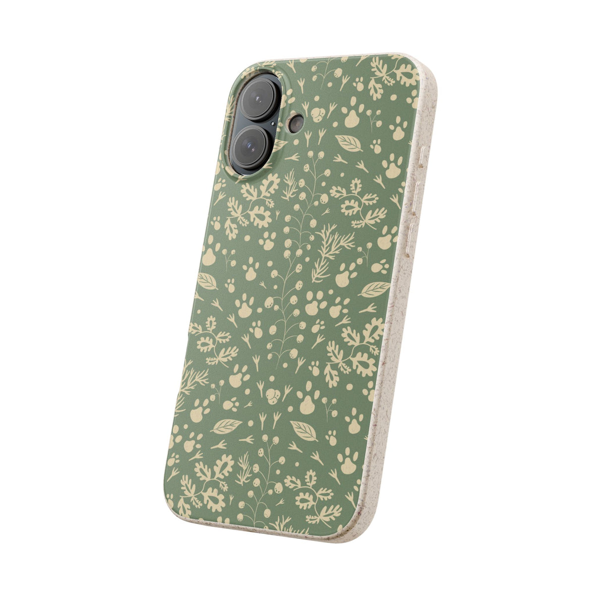 Biodegradable Floral Phone Case — Eco-Friendly Pleasant Green Wildflower Protection