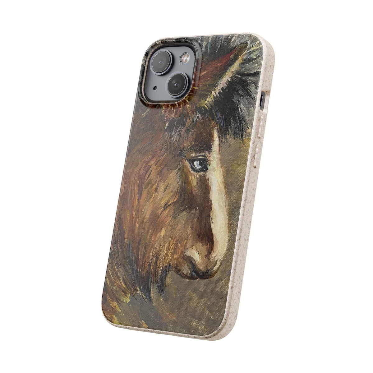 Biodegradable Phone Case — Rustic Horse Portrait by Carrie Barcomb Eco-Friendly iPhone Cover