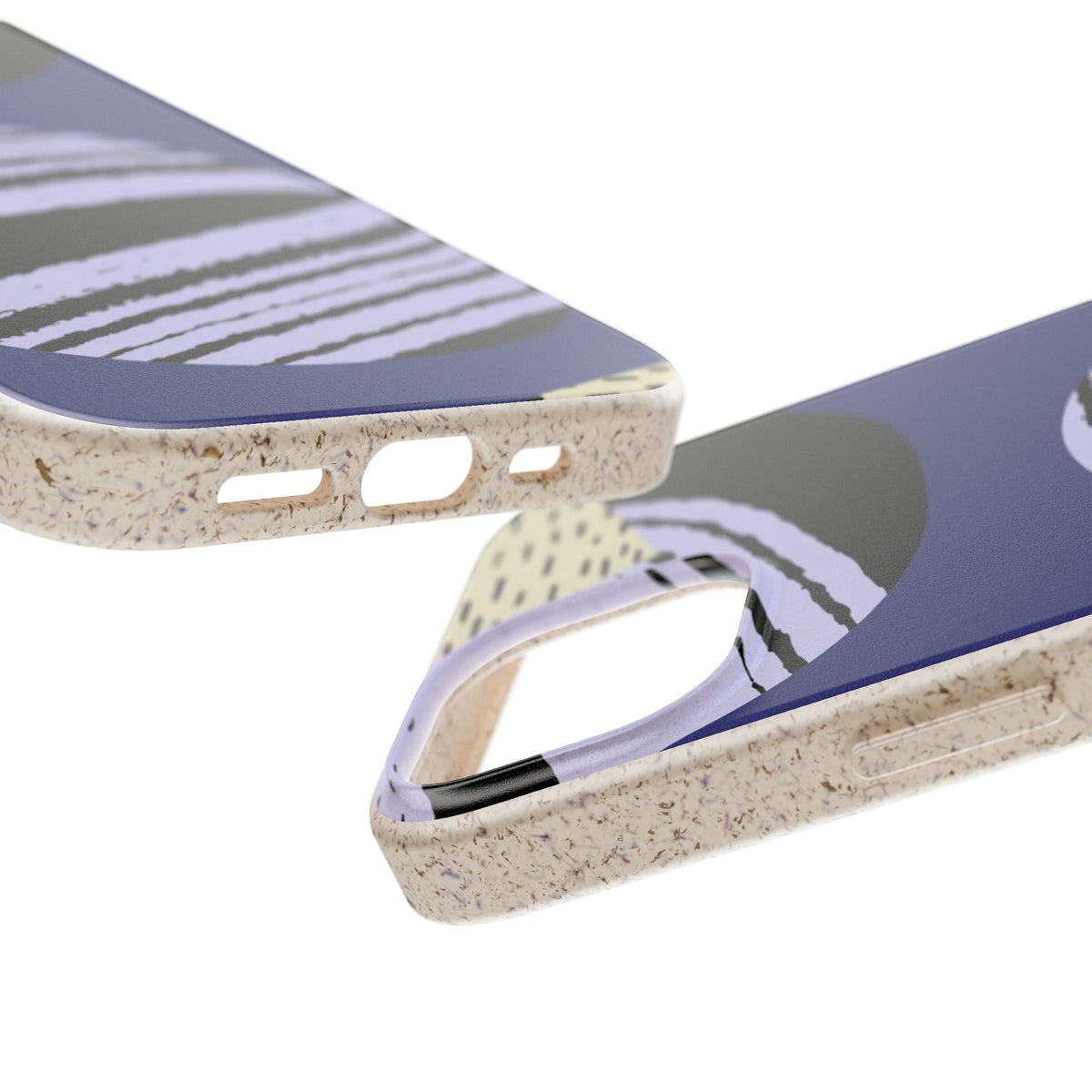 Biodegradable Phone Case — Abstract Striped Circles Eco Cover