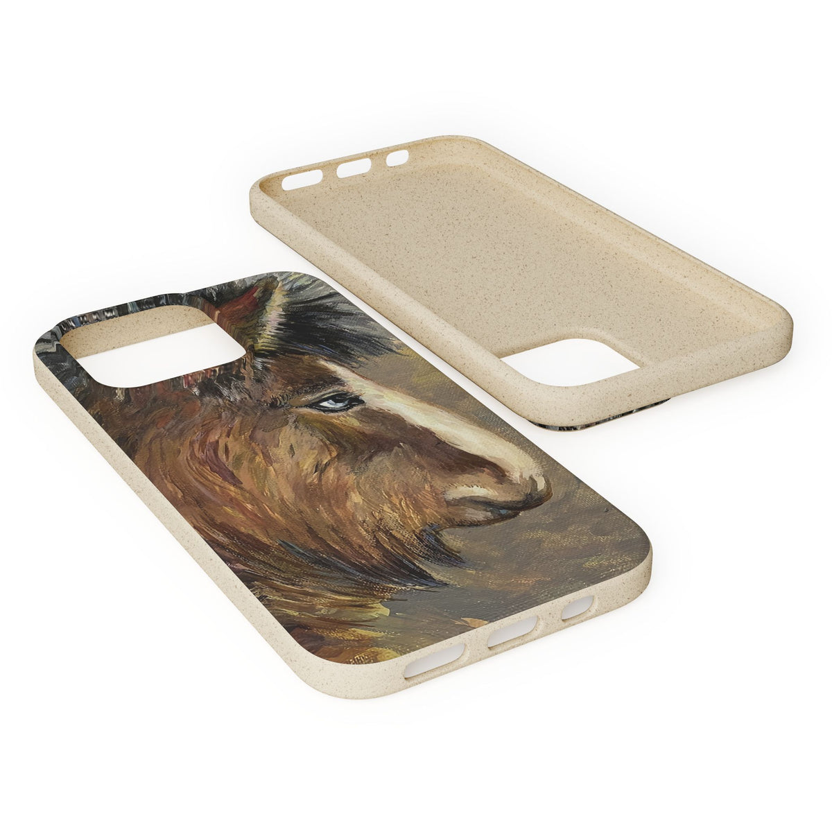 Biodegradable Phone Case — Rustic Horse Portrait by Carrie Barcomb Eco-Friendly iPhone Cover