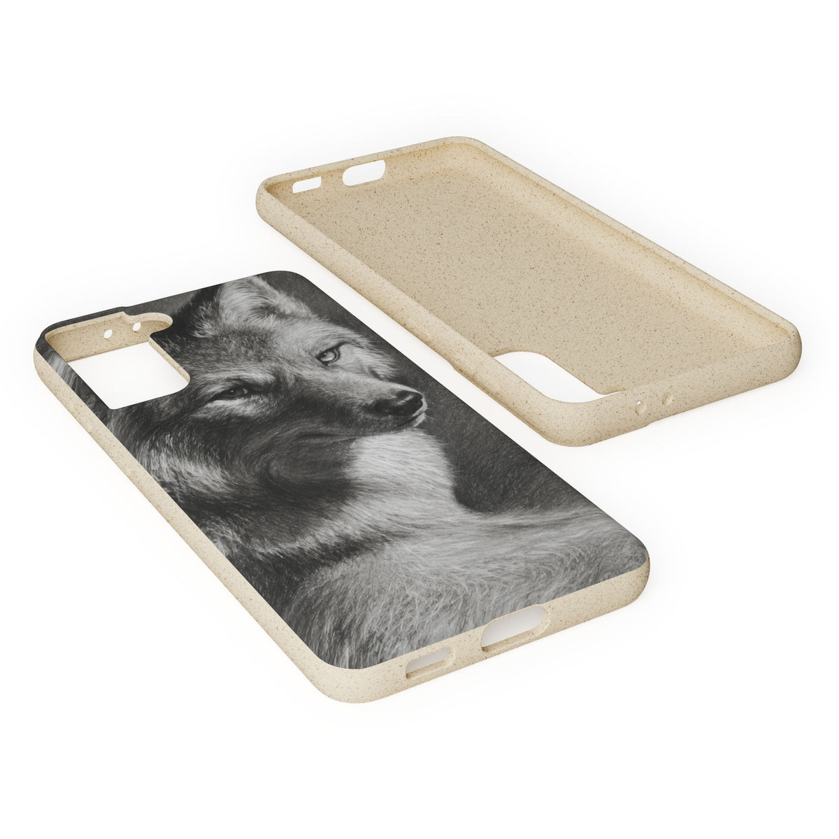 Wolf Portrait Biodegradable Phone Case — Eco-Friendly iPhone Cover