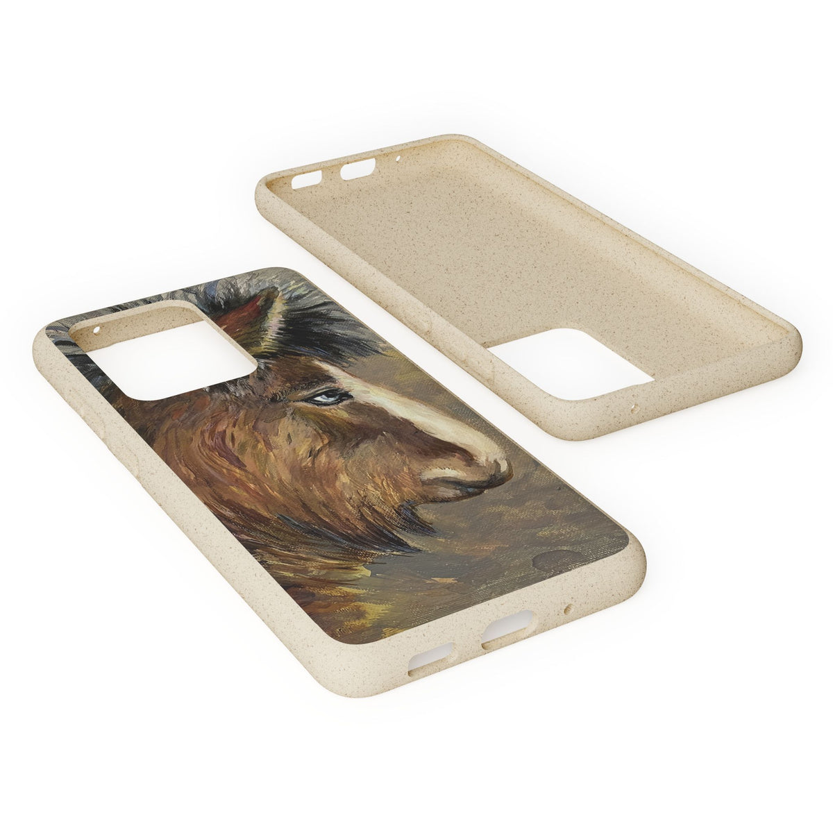 Biodegradable Phone Case — Rustic Horse Portrait by Carrie Barcomb Eco-Friendly iPhone Cover