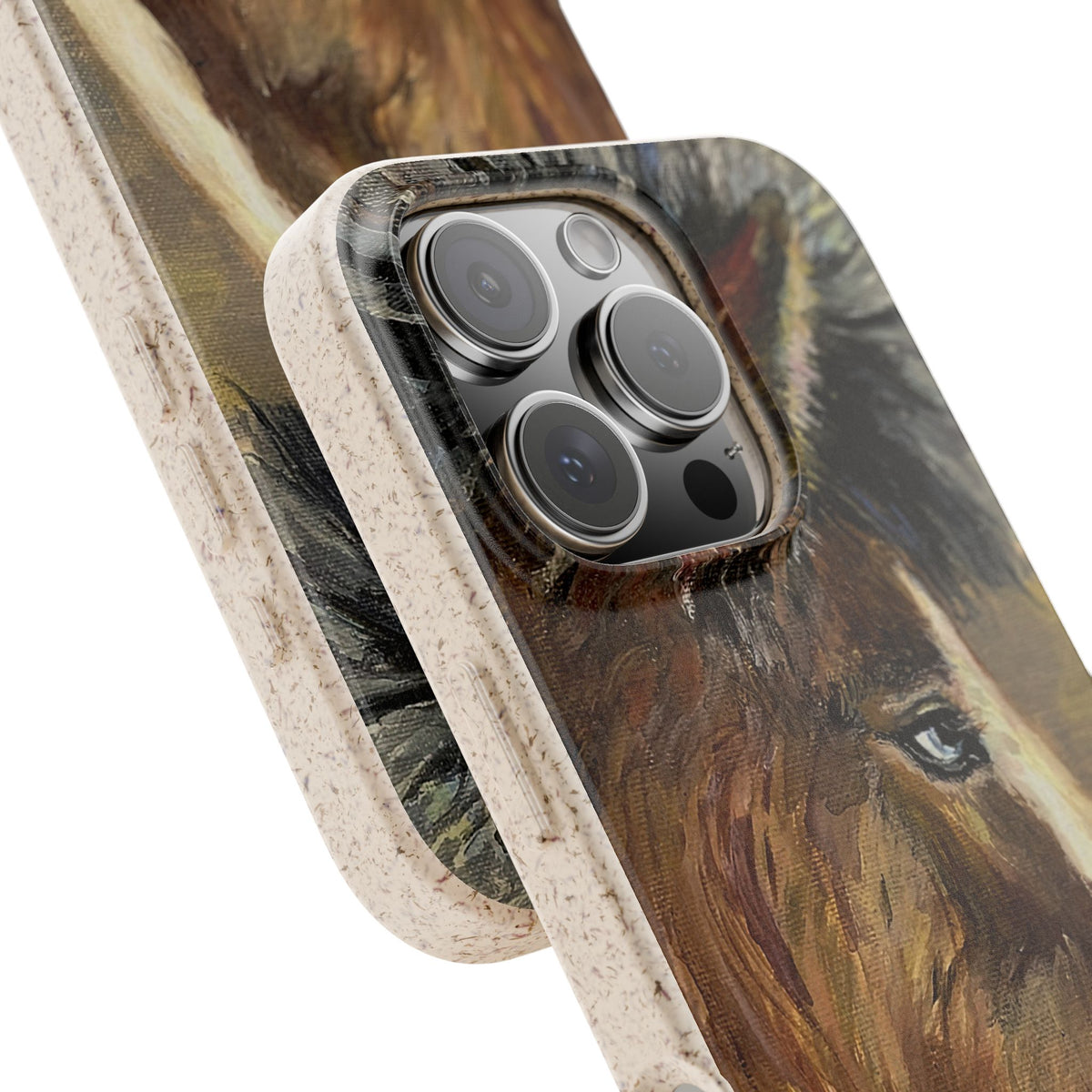 Biodegradable Phone Case — Rustic Horse Portrait by Carrie Barcomb Eco-Friendly iPhone Cover