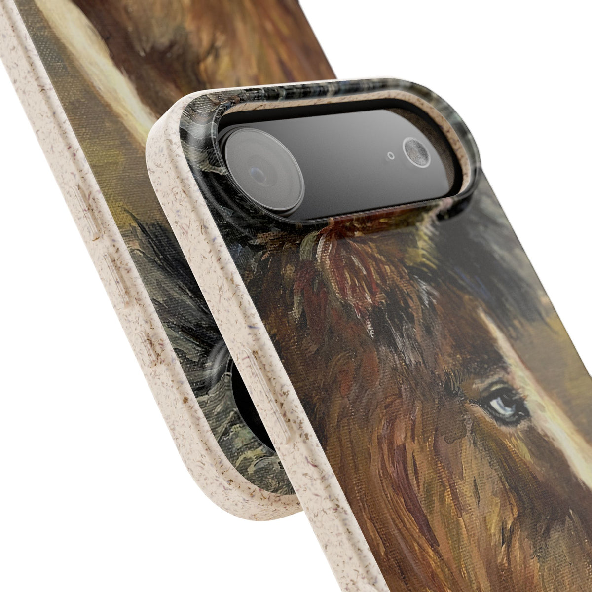 Biodegradable Phone Case — Rustic Horse Portrait by Carrie Barcomb Eco-Friendly iPhone Cover