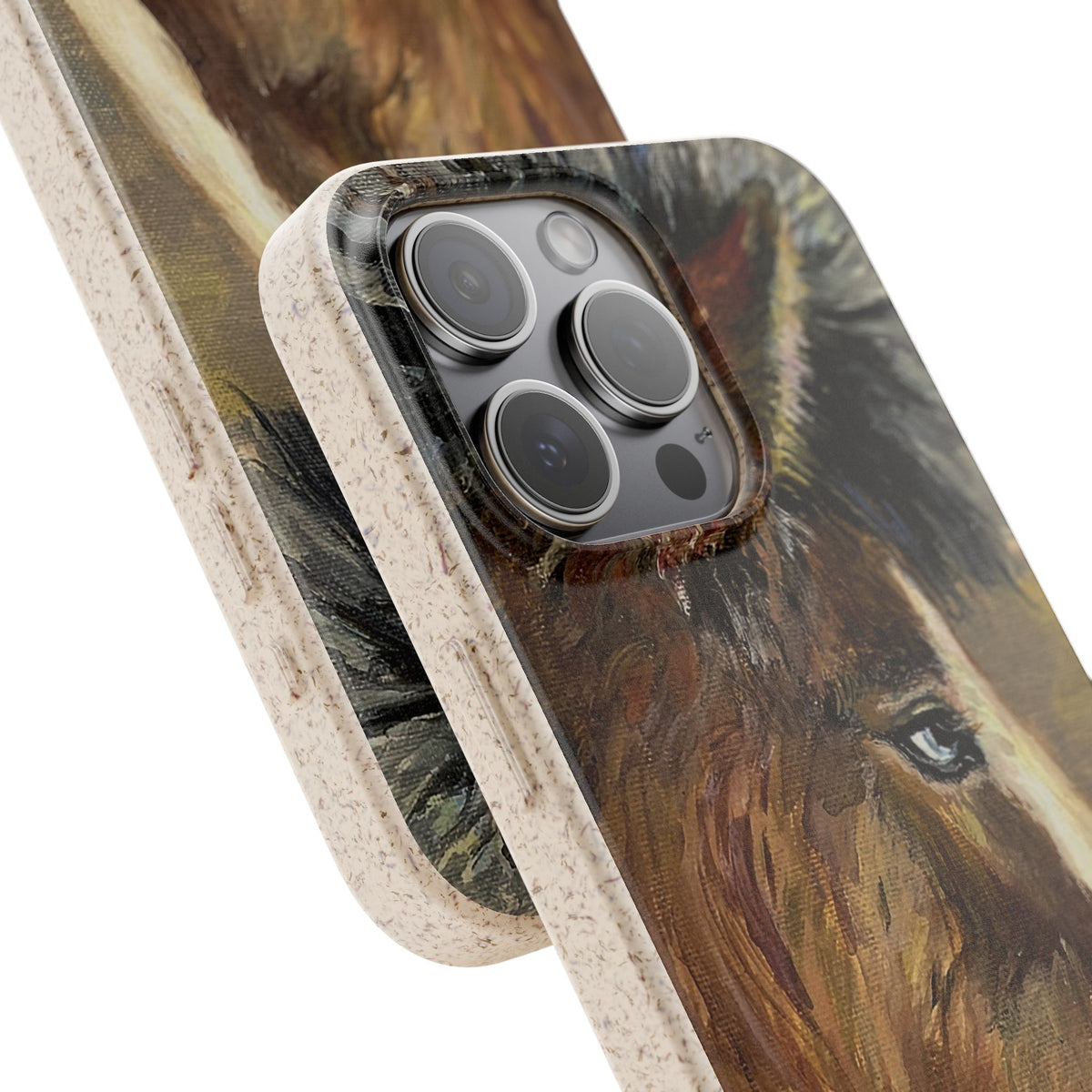 Biodegradable Phone Case — Rustic Horse Portrait by Carrie Barcomb Eco-Friendly iPhone Cover