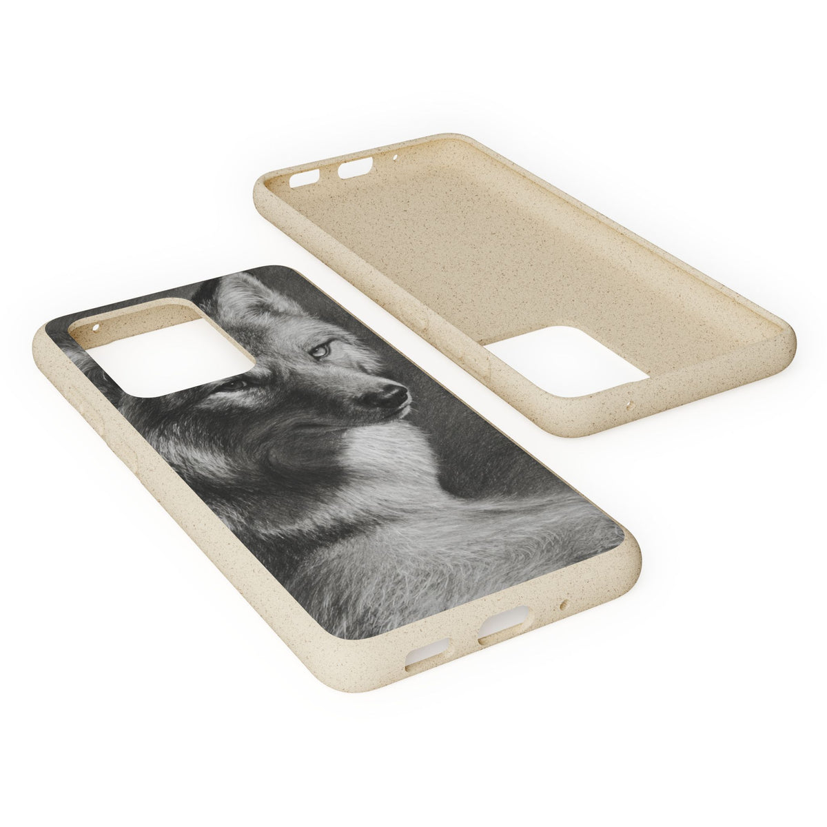 Wolf Portrait Biodegradable Phone Case — Eco-Friendly iPhone Cover