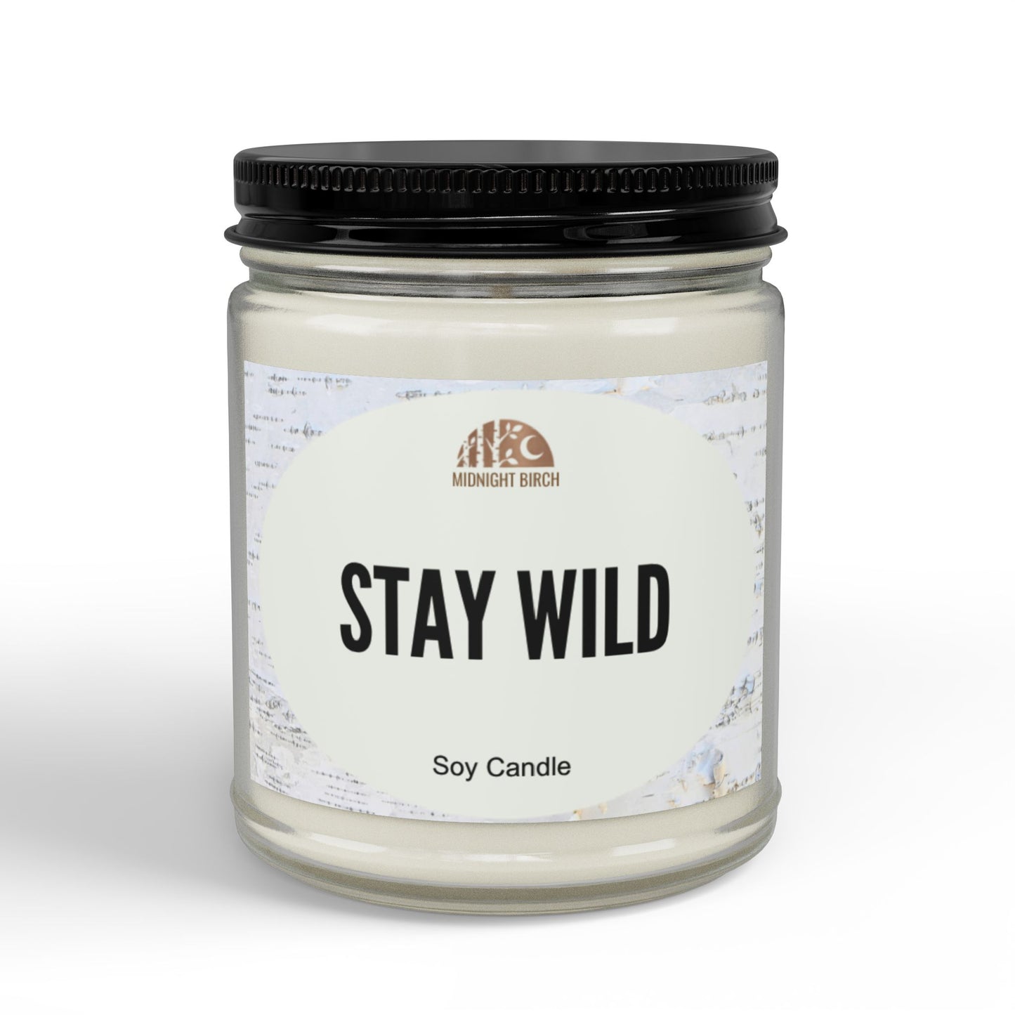 Stay Wild Soy Candle — Amber Jar Scented Candle (4oz & 9oz)