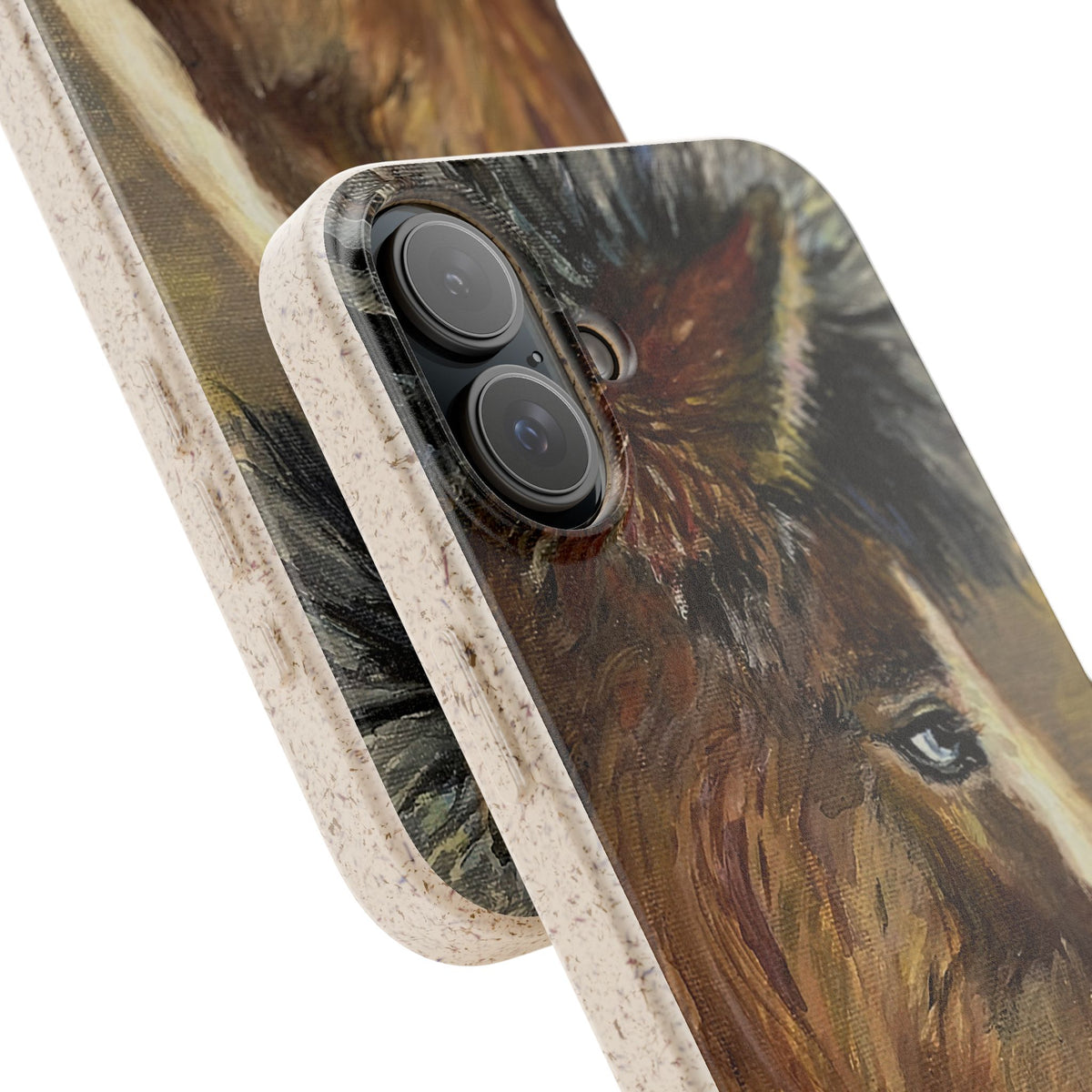 Biodegradable Phone Case — Rustic Horse Portrait by Carrie Barcomb Eco-Friendly iPhone Cover