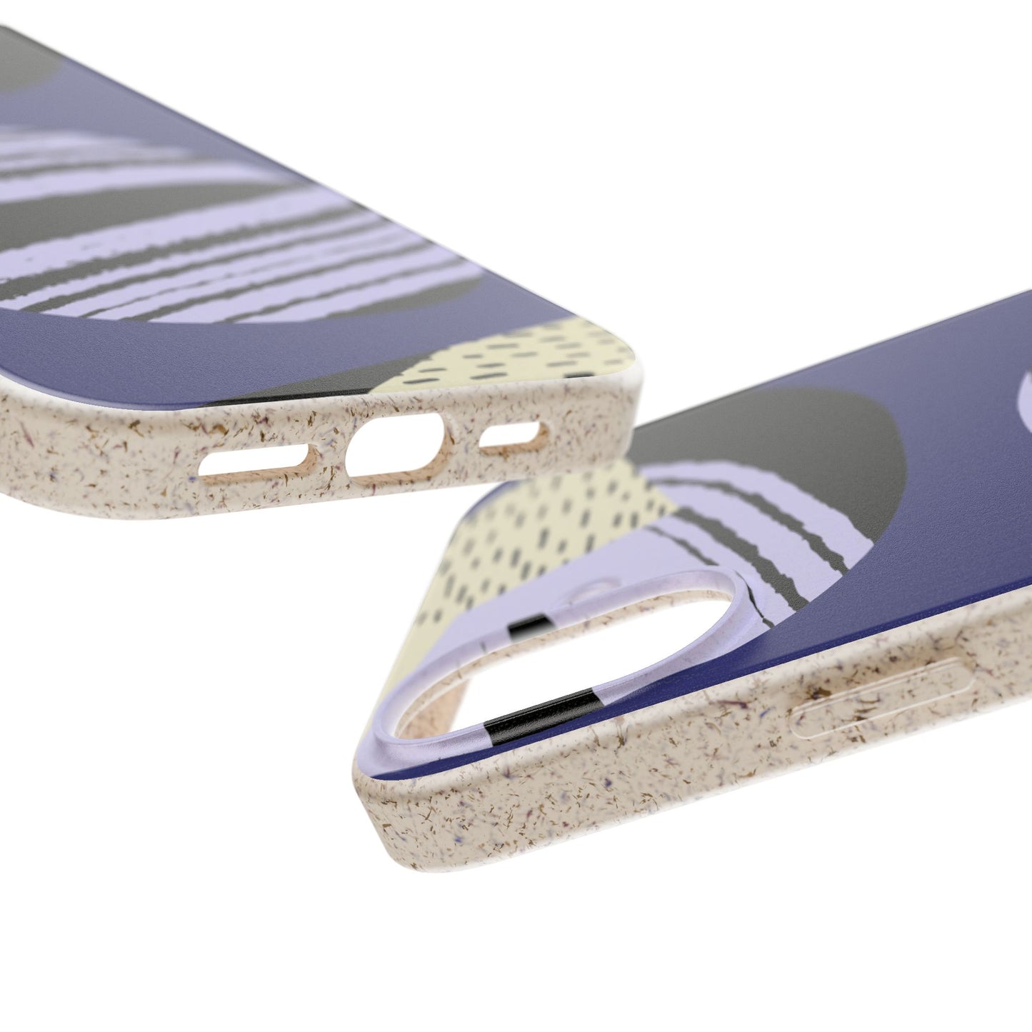 Biodegradable Phone Case — Abstract Striped Circles Eco Cover