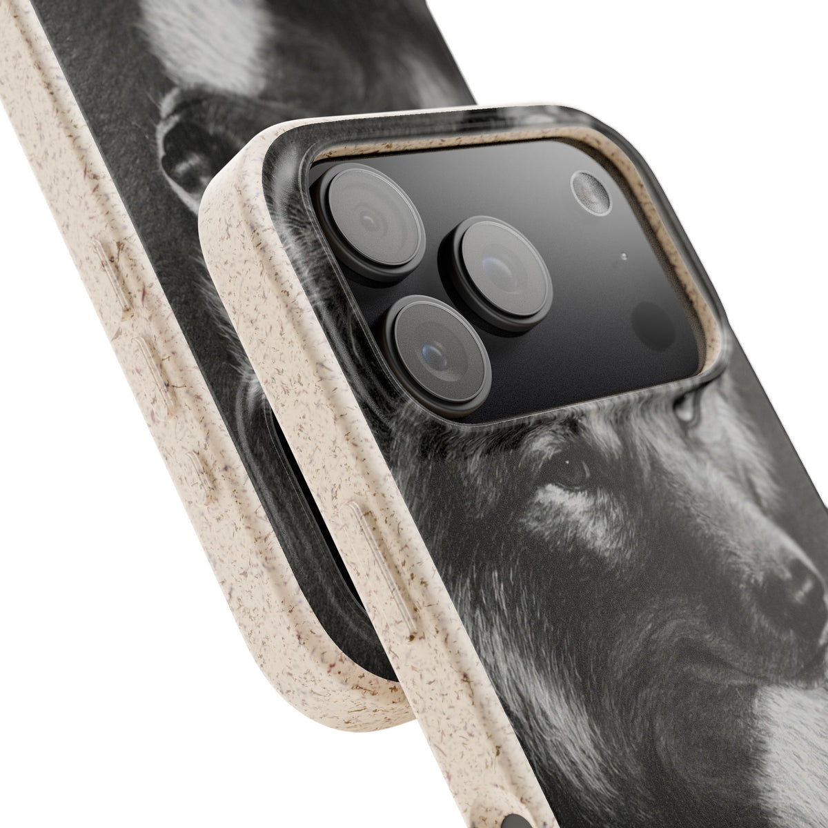 Wolf Portrait Biodegradable Phone Case — Eco-Friendly iPhone Cover