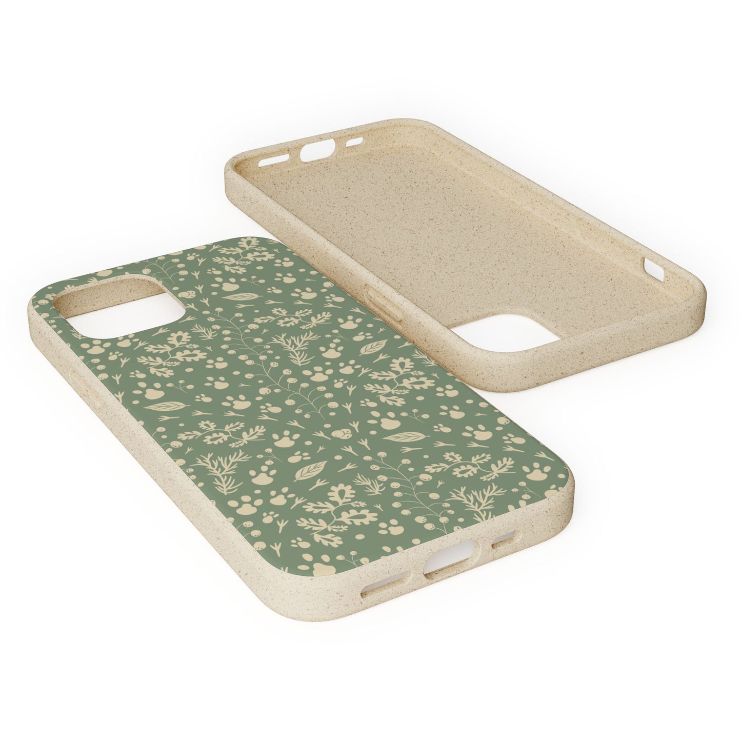 Biodegradable Floral Phone Case — Eco-Friendly Pleasant Green Wildflower Protection