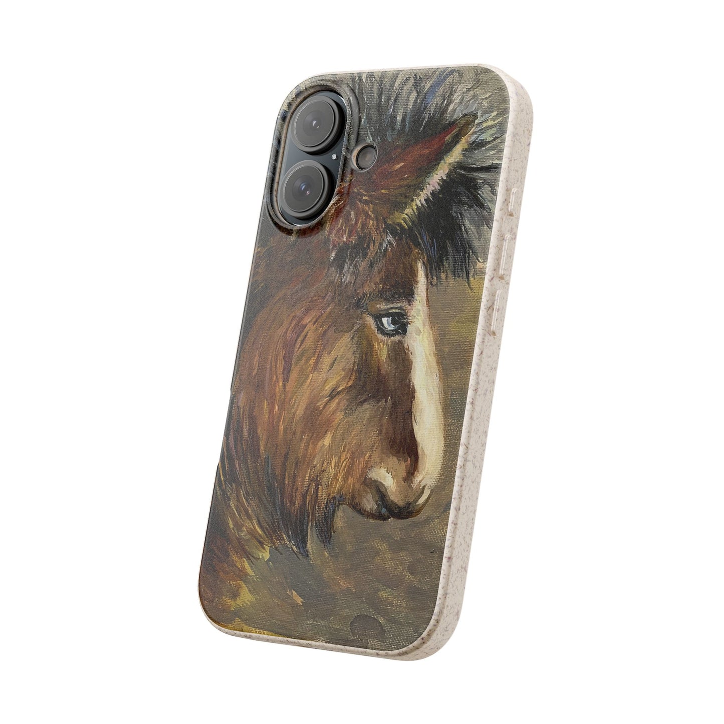 Biodegradable Phone Case — Rustic Horse Portrait by Carrie Barcomb Eco-Friendly iPhone Cover